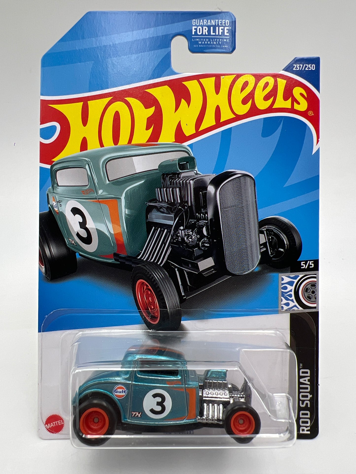 2022 Hot Wheels Super Treasure Hunt #237 32 Ford Gulf Blue W/Protector