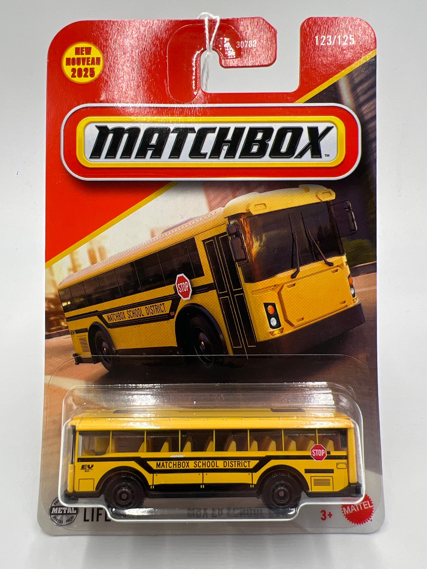2025 Matchbox #123 MBX EV School Bus Yellow 212C