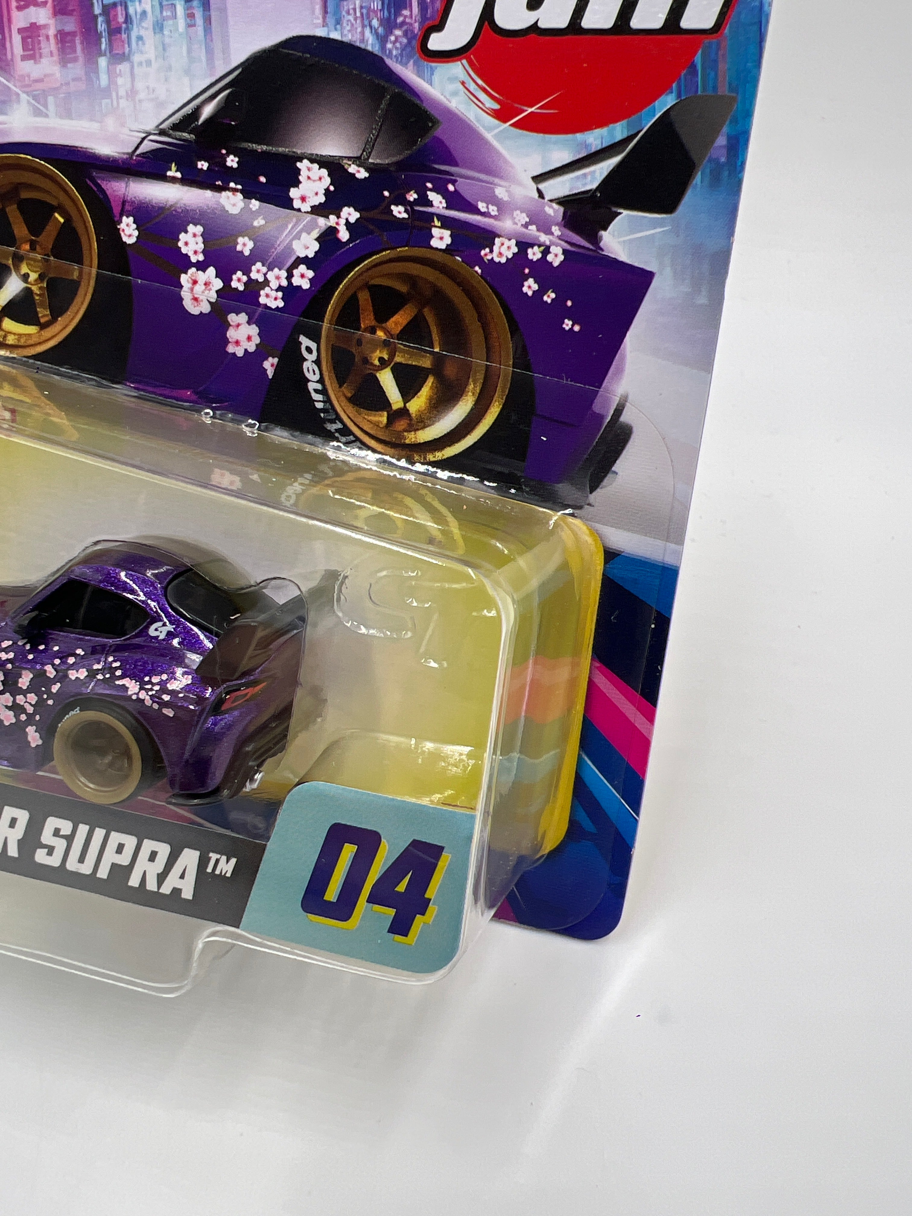 2025 MGA Car Tuned JDM Series 1 #4 22 Toyota GR Supra Purple 180D