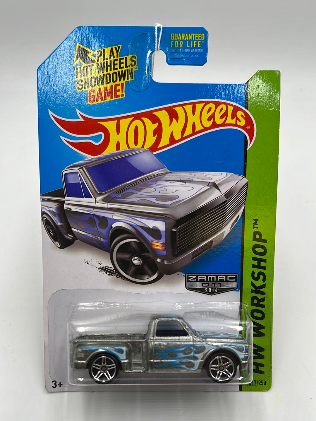 Hot Wheels 2014 HW Workshop Custom 69 Chevy Pickup Zamac #217 147C