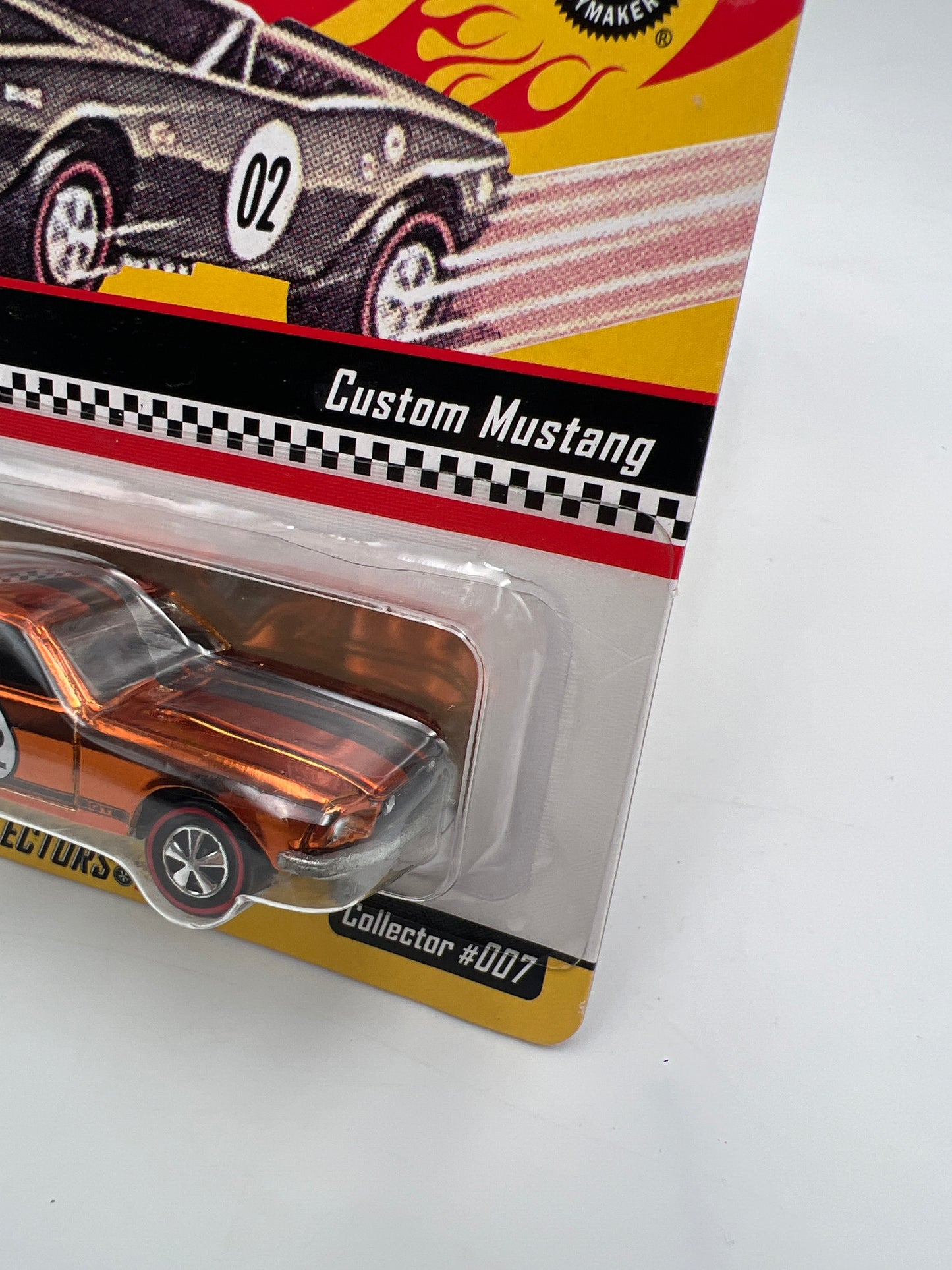 2002 Hot Wheels RLC Series One #7 Custom Mustang Orange W/Protector