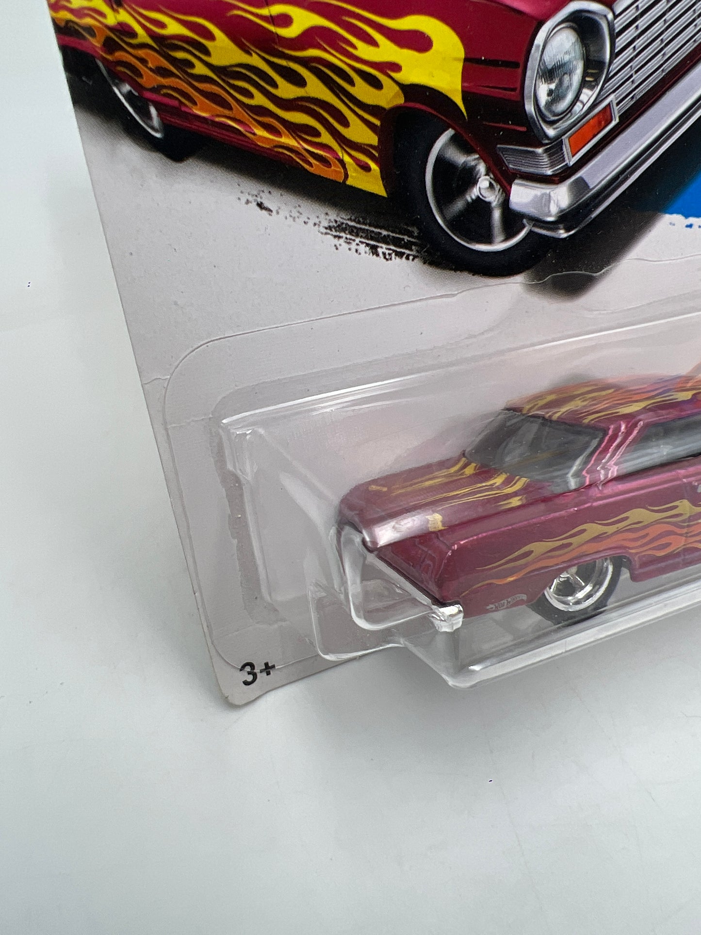 2017 Hot Wheels Super Treasure Hunt 63 Chevy II Pink W/Protector