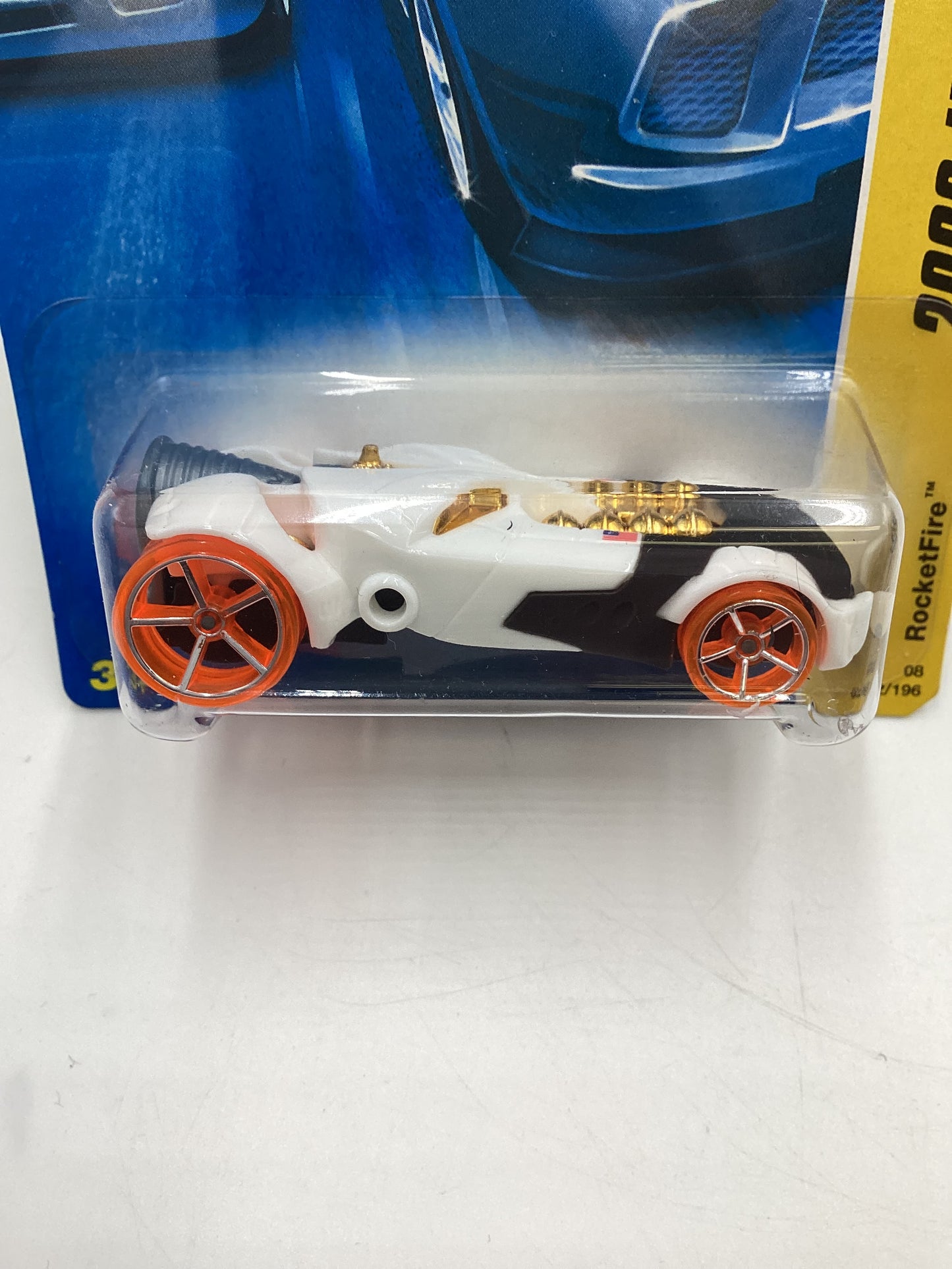 2008 Hot Wheels New Models #22 Rocketfire White VV3