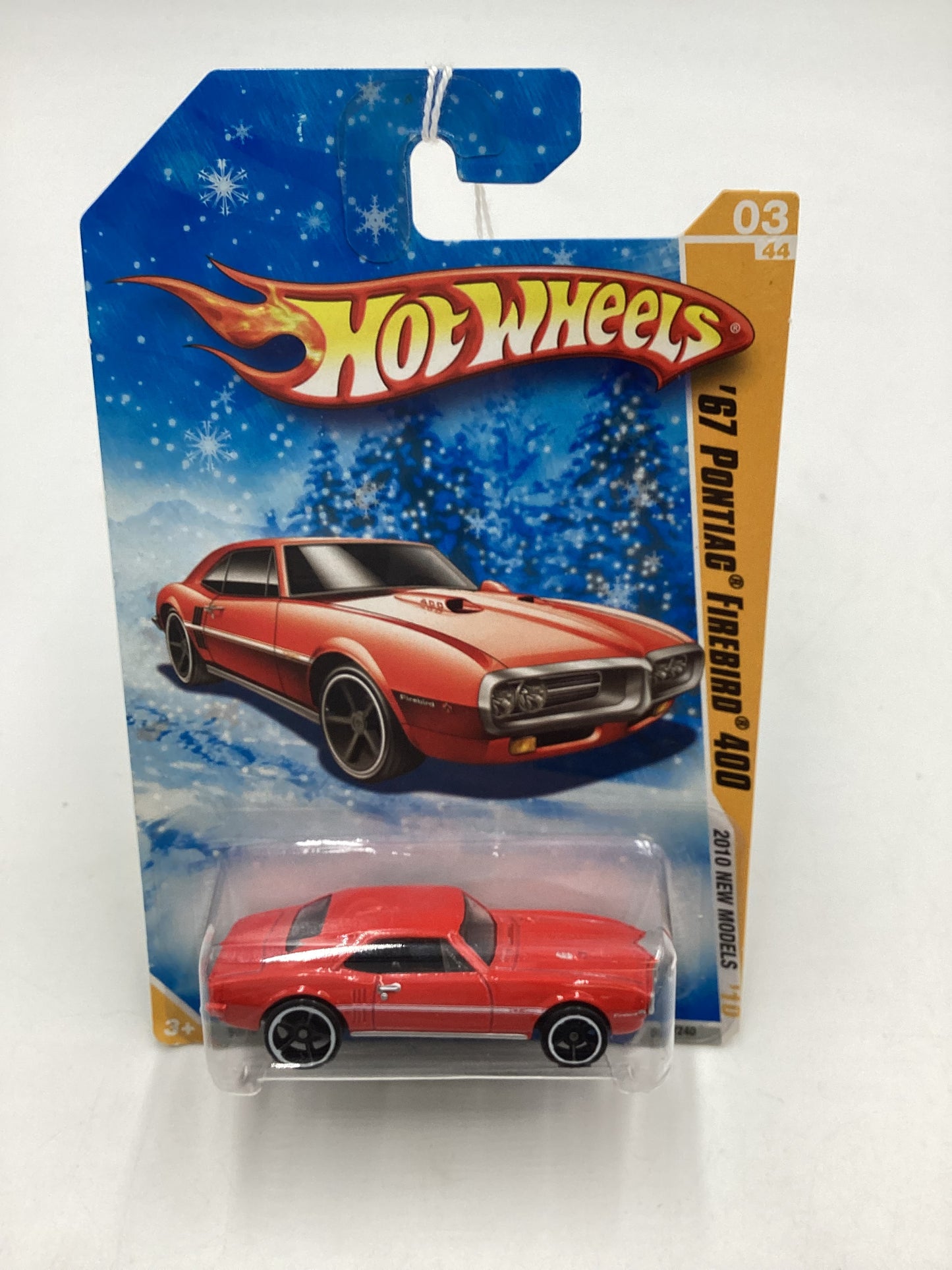 2010 Hot Wheels New Models #3 67 Pontiac Firebird 400 Target Snowflake Card 158B