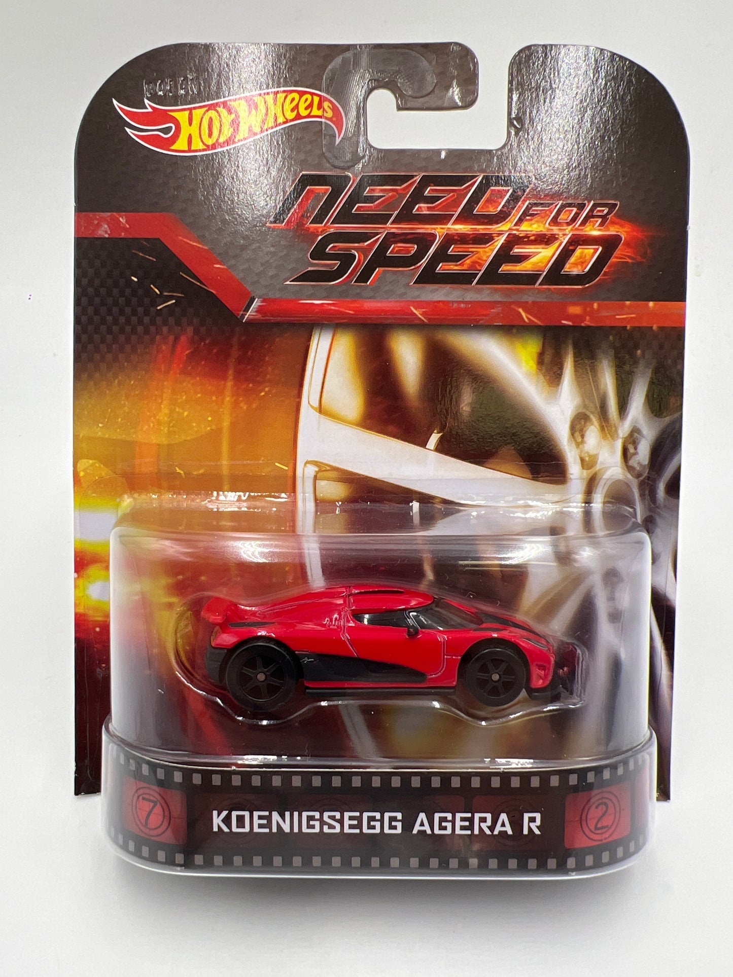 Hot Wheels Premium Retro Entertainment Need For Speed Koenigsegg Agera R Red W/Protector