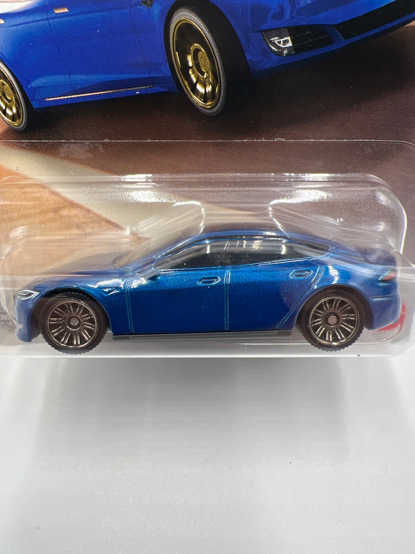 2025 Matchbox #42 Tesla Model S Blue 213K