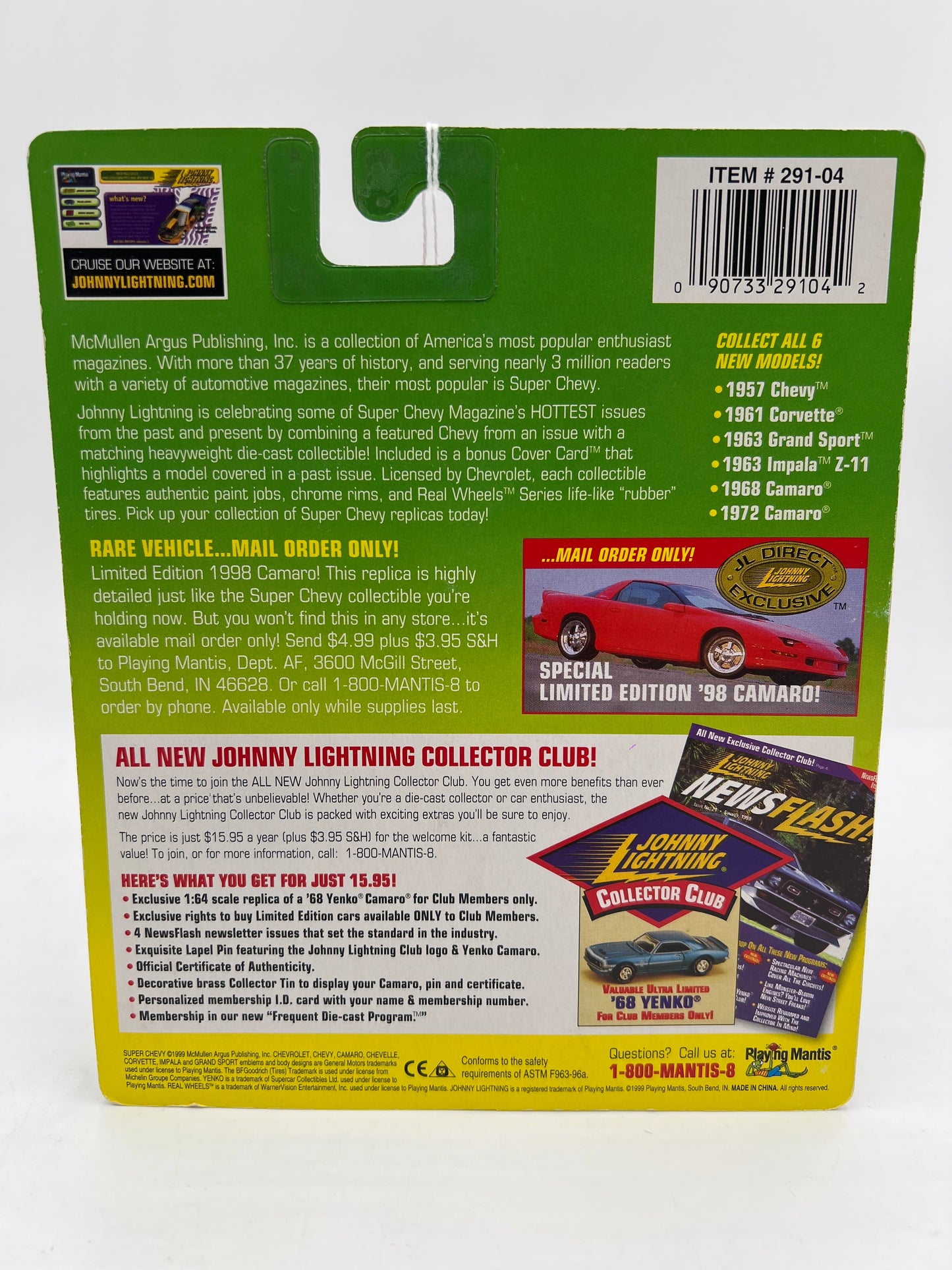 Johnny Lightning White Lightning Chase Super Chevy 1963 Impala Z-11 White