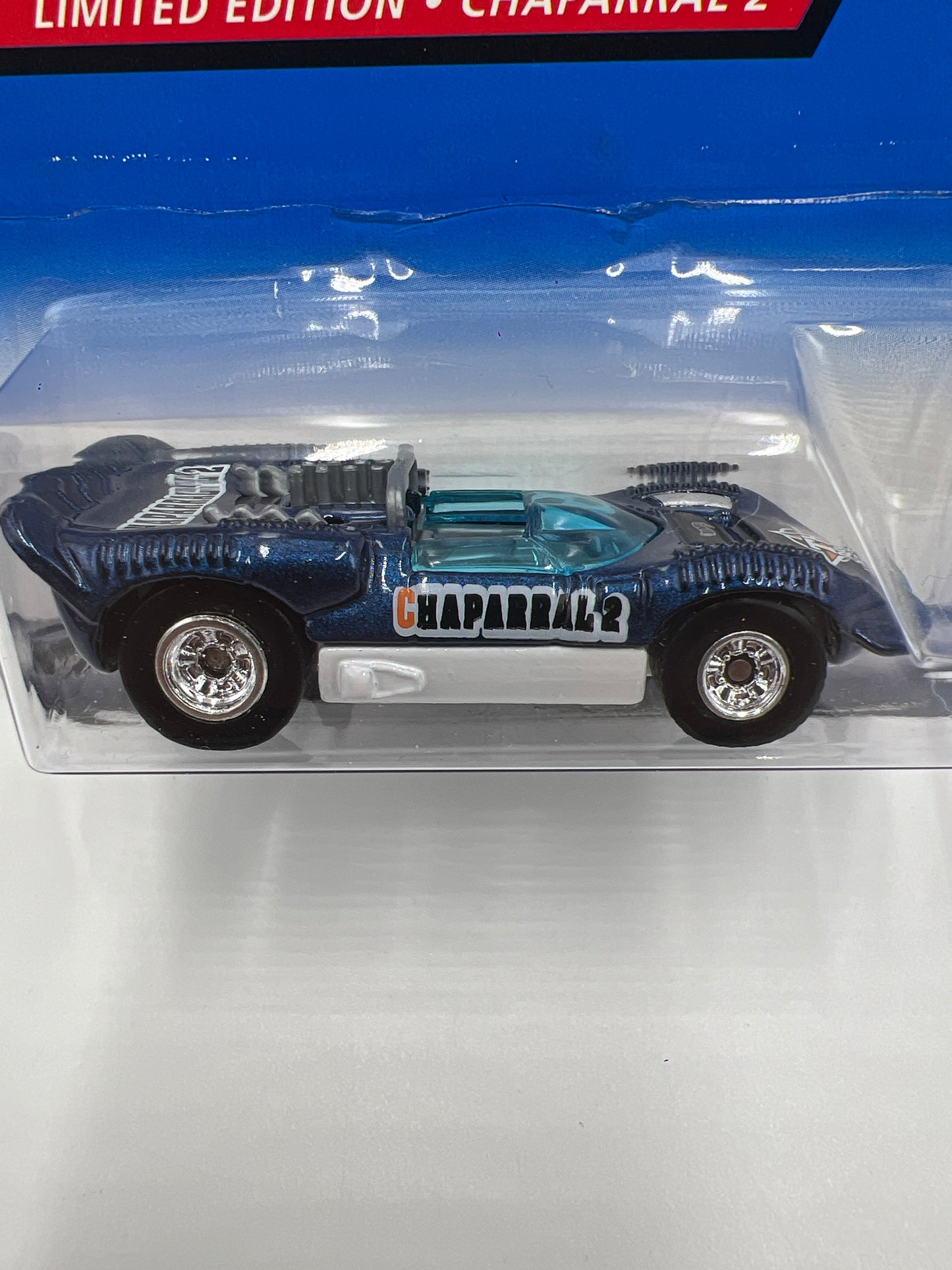 2000 Hot Wheels Treasure Hunt Real Riders #55 Chaparral 2 Blue 275E
