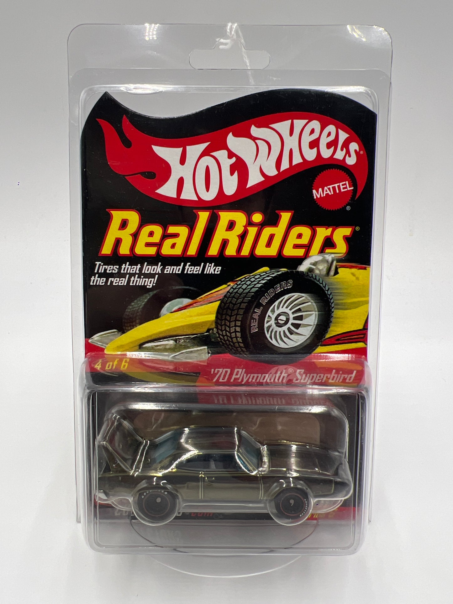 Hot Wheels RLC Real Riders Series 6 #1425/11000 70 Plymouth Superbird Green W/Protector