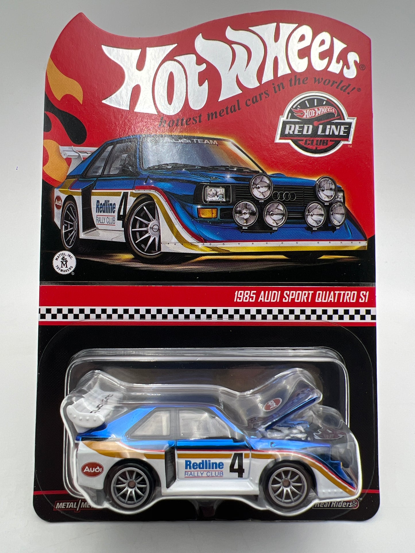 2026 Hot Wheels RLC Exclusive 1985 Audi Sport Quattro S1 Blue/White W/Protector