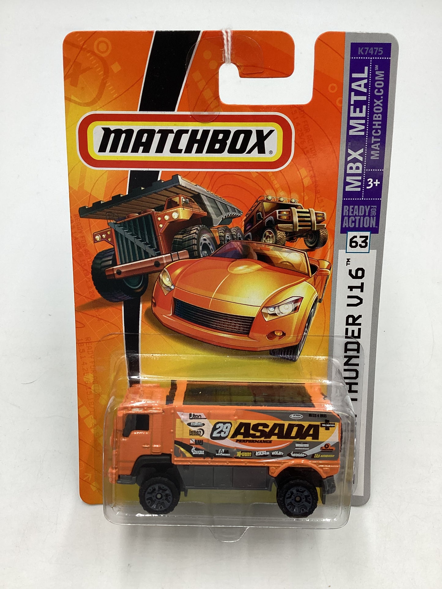 Matchbox #63 MBX Metal Desert Thunder V16 207D