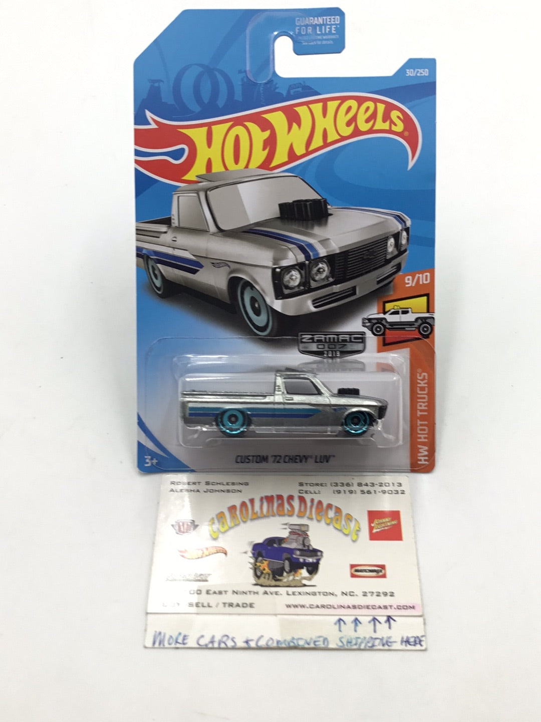 2019 Hot wheels #30 Custom 72 Chevy Luv Zamac #7 CC8