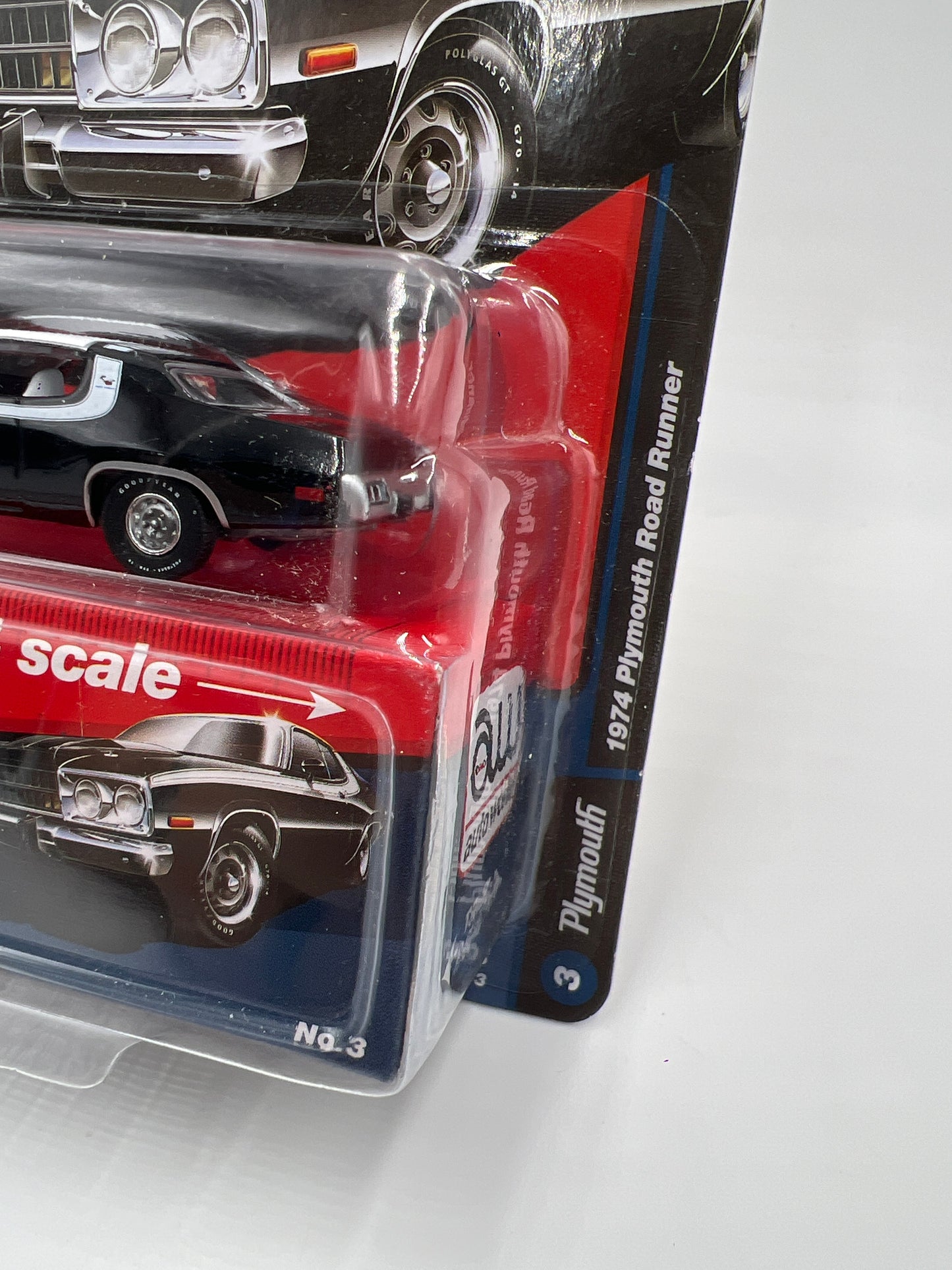 Auto World Vintage Muscle Release 3 Version B 1/2500 1974 Plymouth Road Runner Black