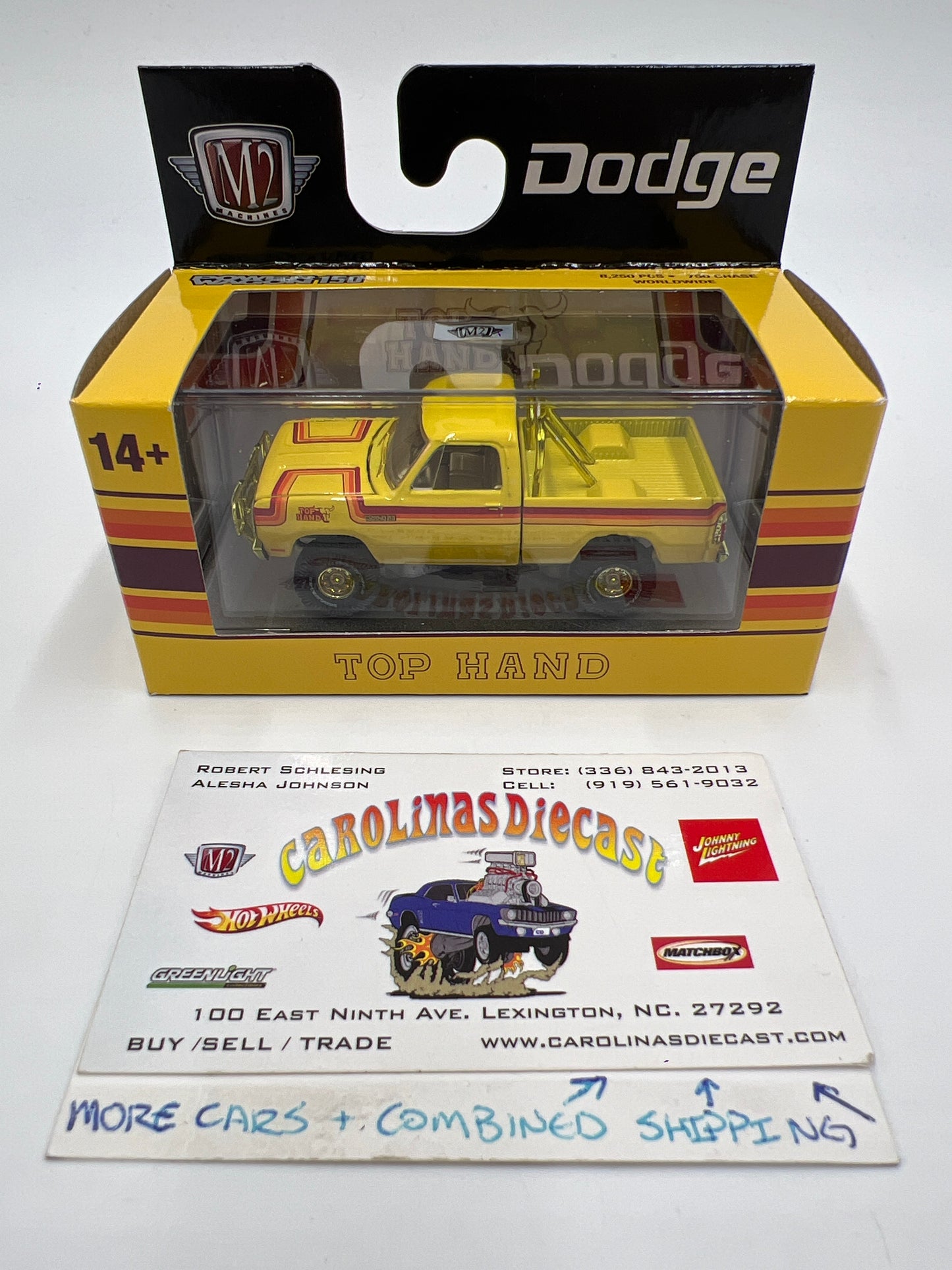 2025 M2 Machines Auto-Thentics CHASE 1978 Dodge 150 Power Wagon Top Hand Yellow R100