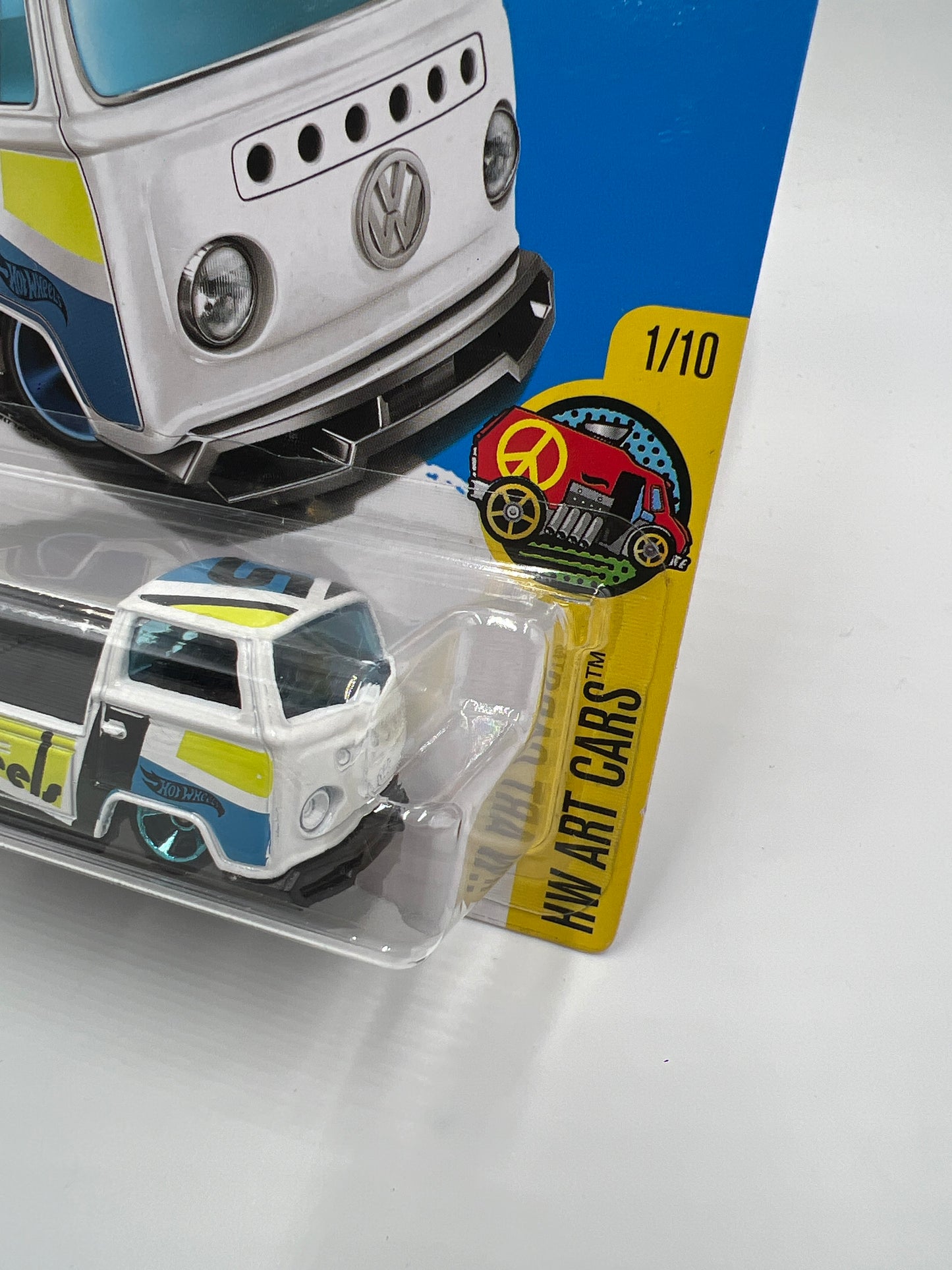 2017 Hot Wheels Art Cars #295 Volkswagen T2 Pickup White 96G