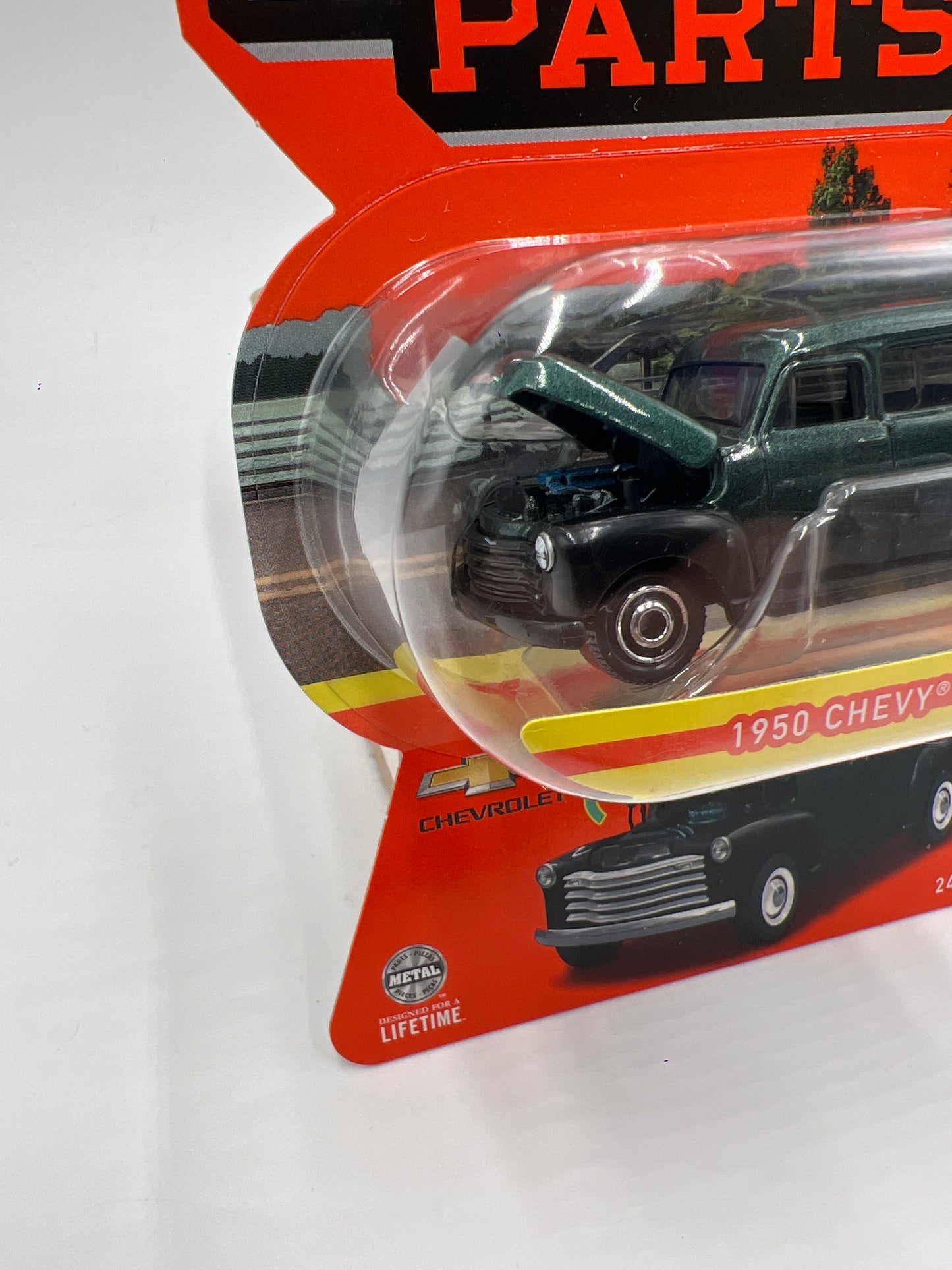 Matchbox Moving Parts #24 1950 Chevy Suburban Dark Green 162E