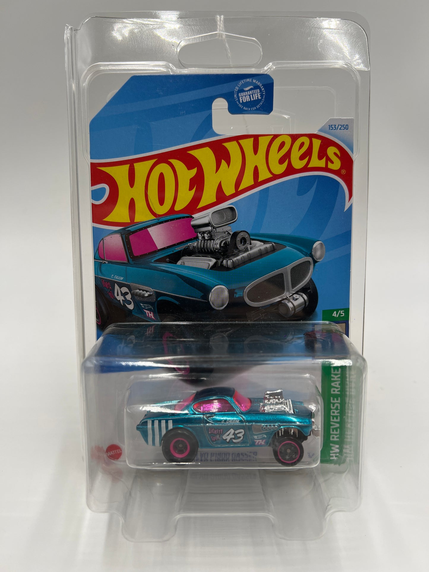2024 Hot Wheels Super Treasure Hunt #153 Volvo P1800 Gasser Blue W/Protector