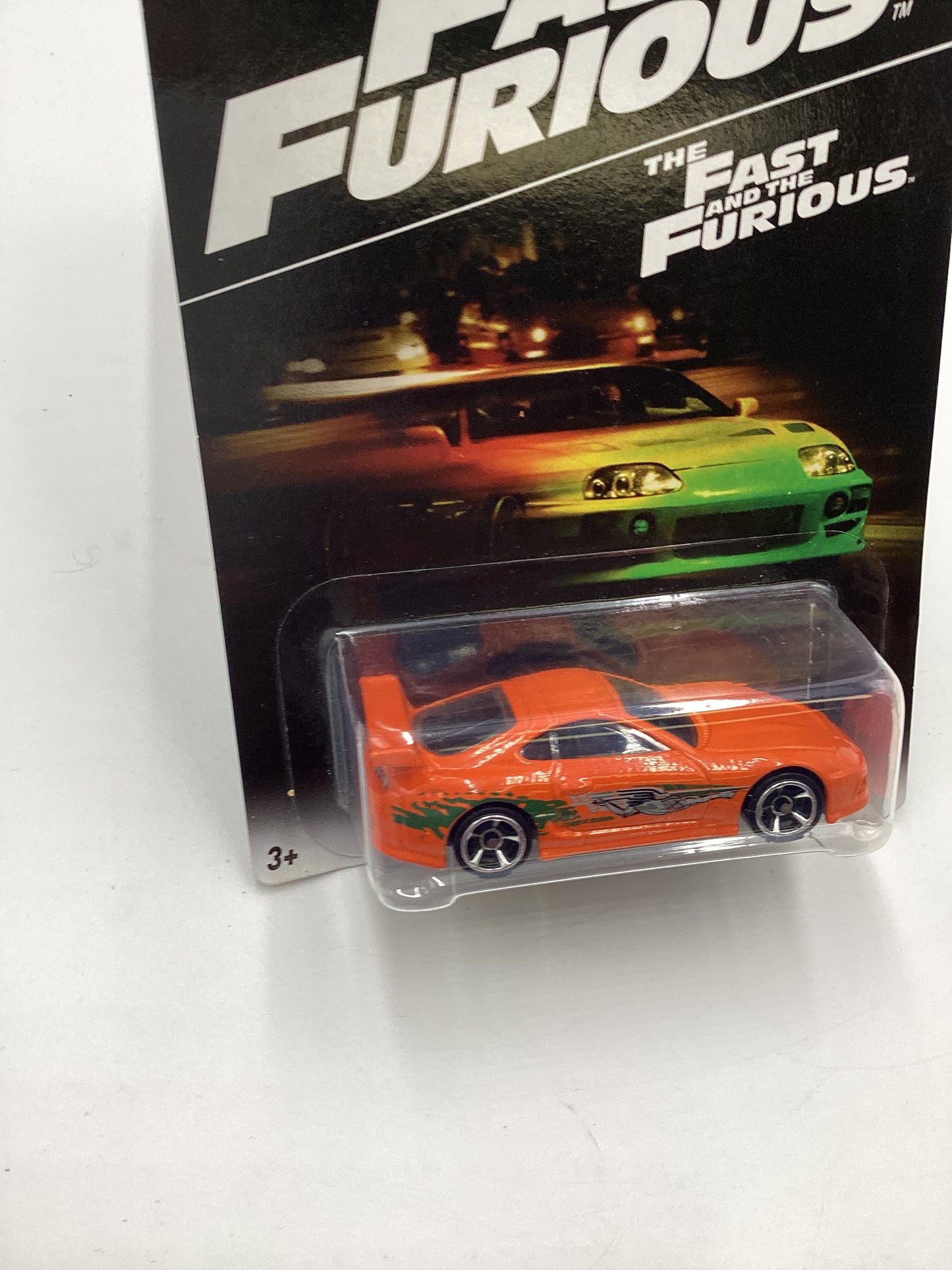 Hot Wheels 2016 Fast and furious #1 94 Toyota Supra Orange w/protector