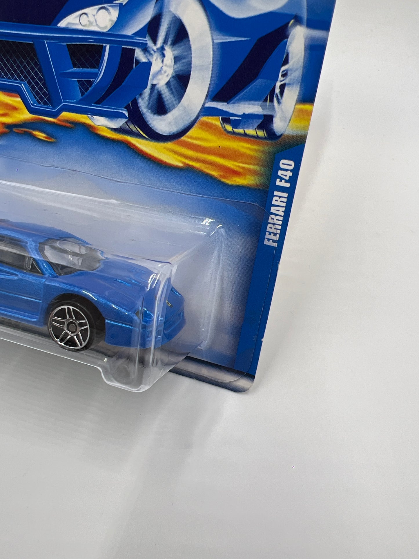 2001 Hot Wheels Collector #209 Ferrari F40 Blue SR