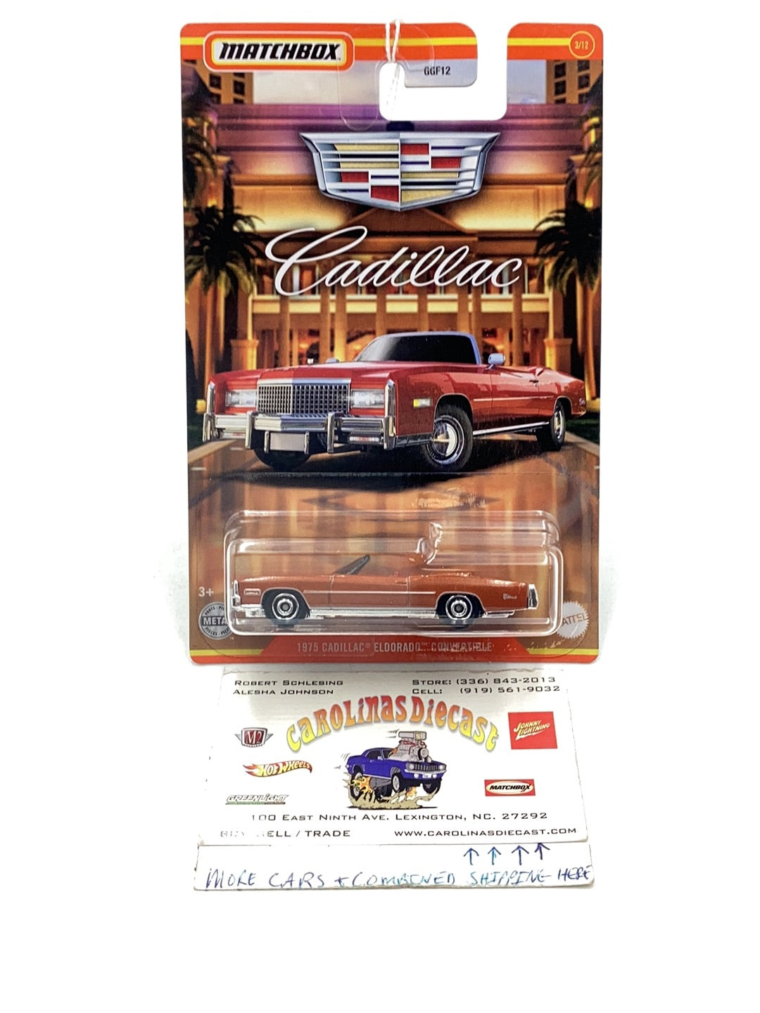 2021 Matchbox Cadillac collection 1975 Cadillac Eldorado Convertible Walmart exclusive 3/12 161P