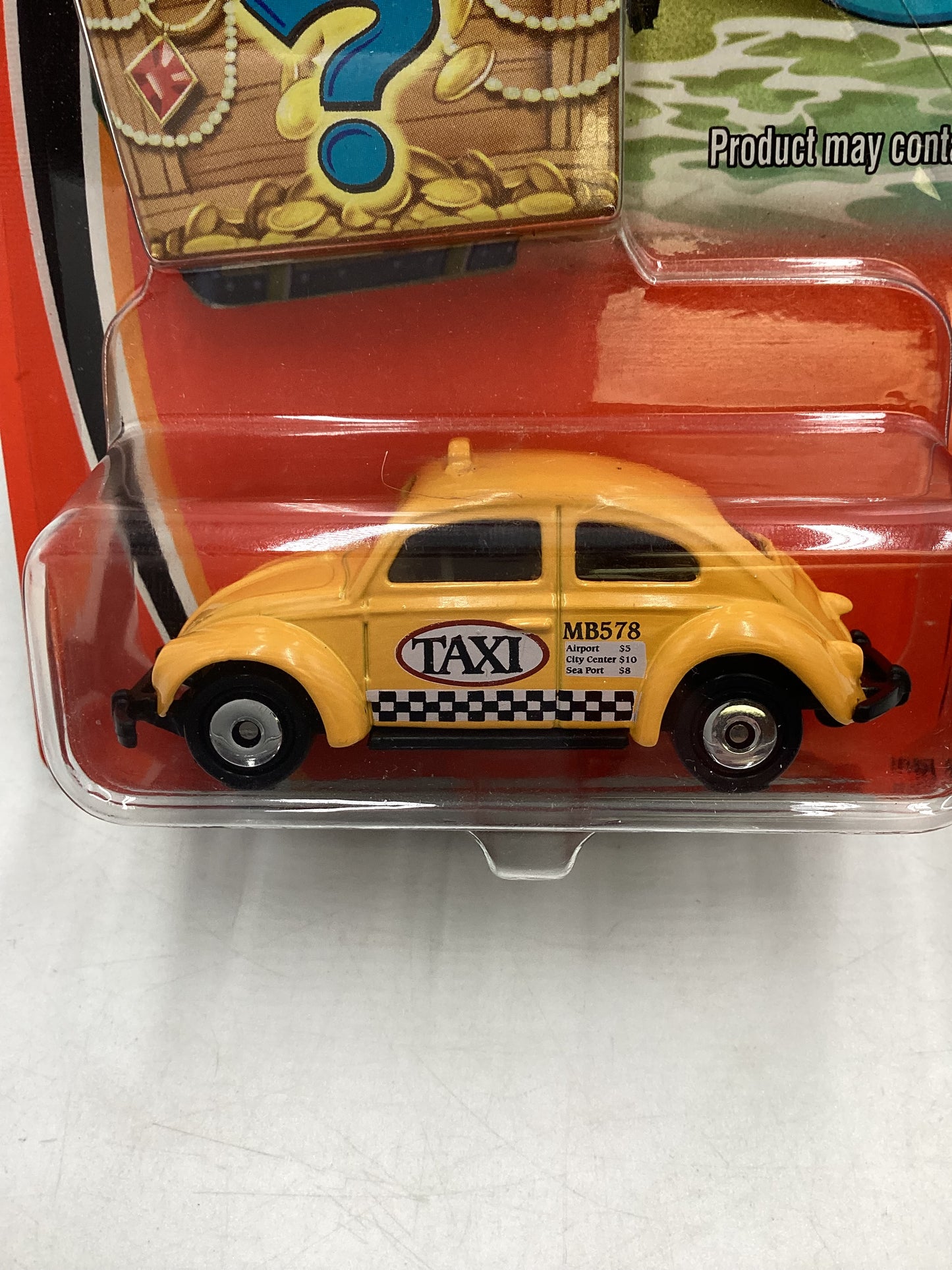 Matchbox Treasure Inside #41 Volkswagen Beetle Taxi 206C