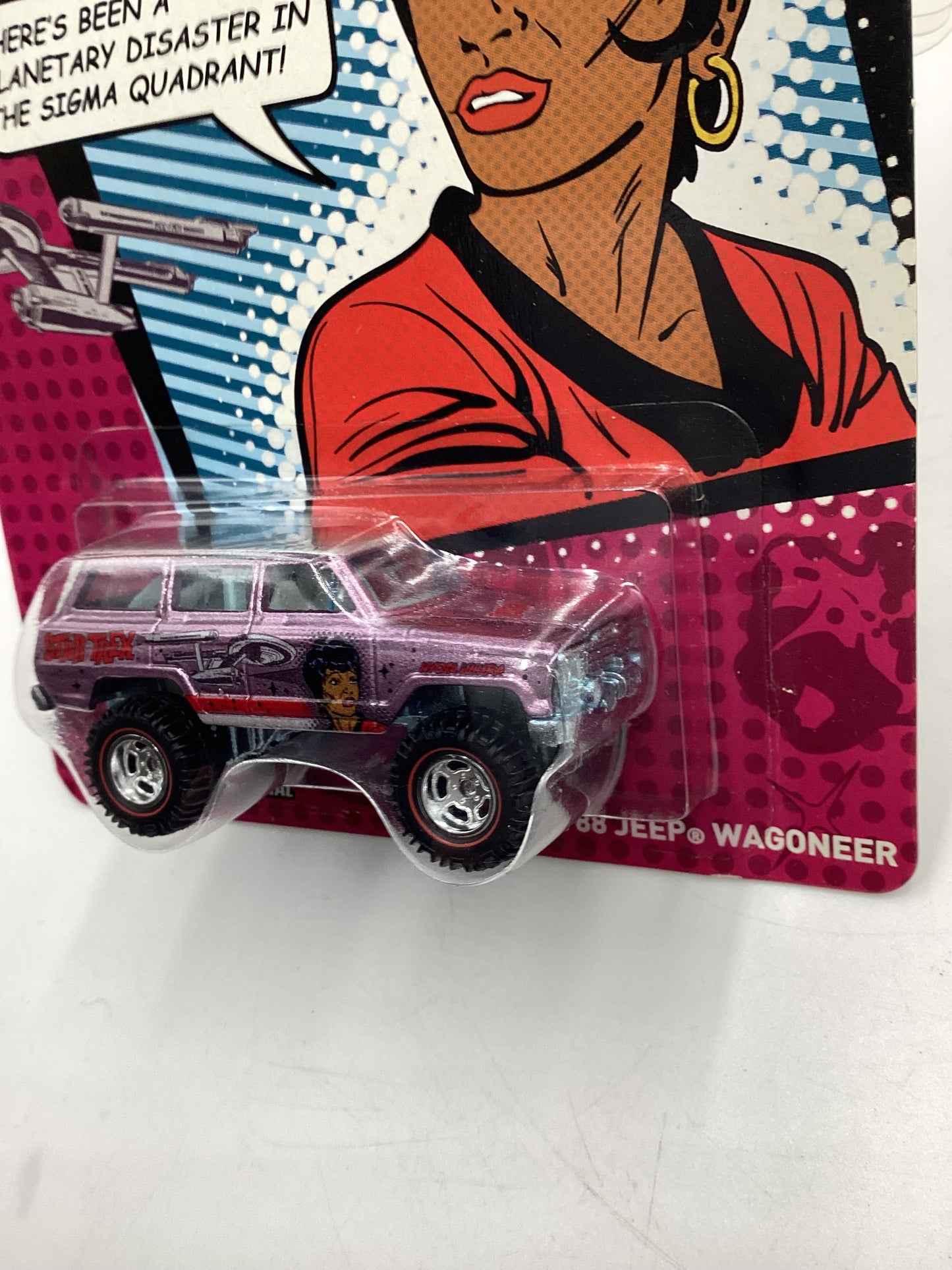 Hot wheels Pop Culture Star Trek 1988 Jeep Wagoneer Purple Vein Bottom Left 267A