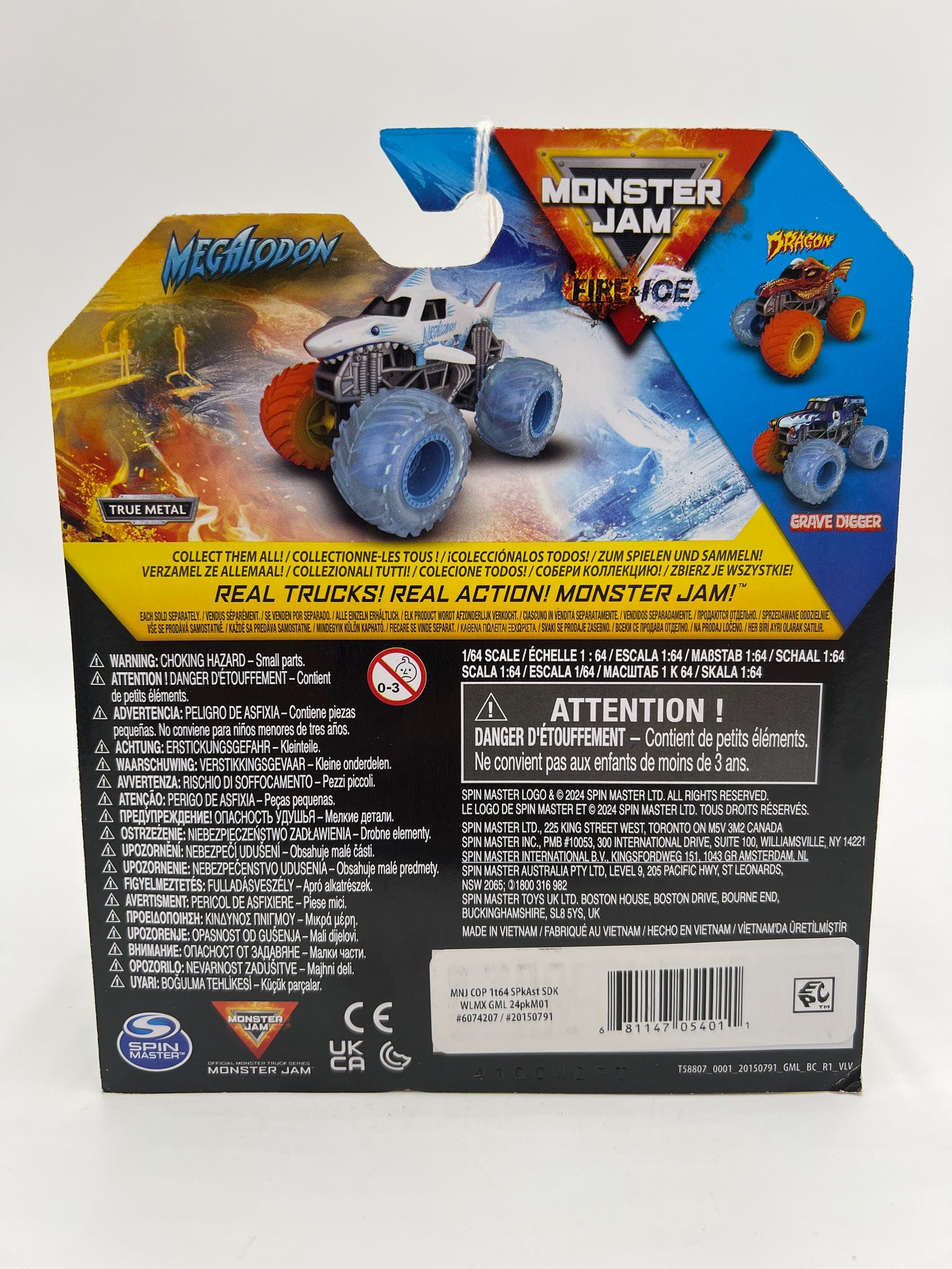 Monster Jam Fire & Ice Walmart Exclusive Megalodon