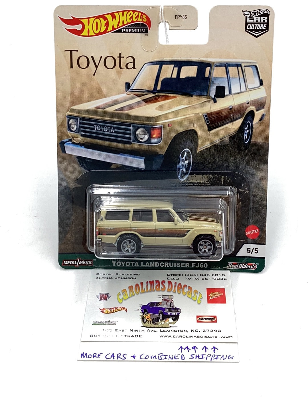 Hot wheels car culture Toyota Landcruiser FJ60 5/5 244B