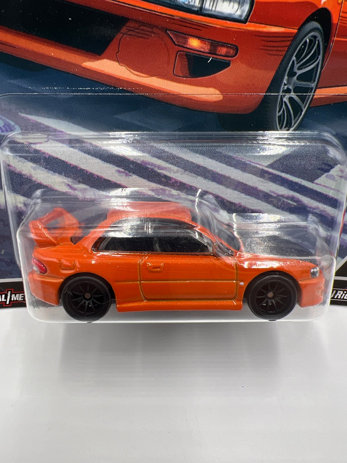 Hot Wheels Premium Ronin Run #4 98 Subaru Impreza 22B-STi Version Orange 243C