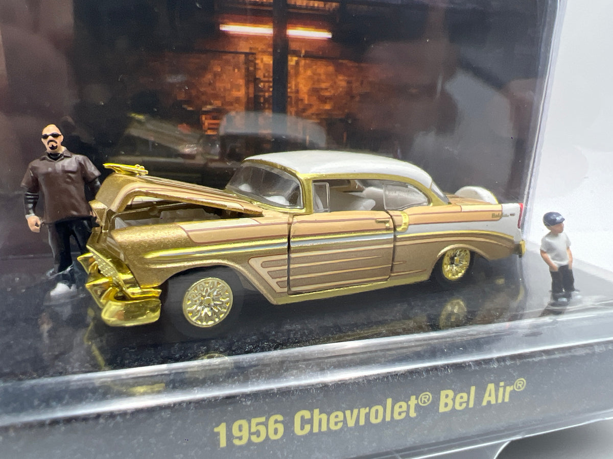M2 Machines MJS03 MiJo Exclusives CHASE Diorama 1956 Chevrolet Bel Air