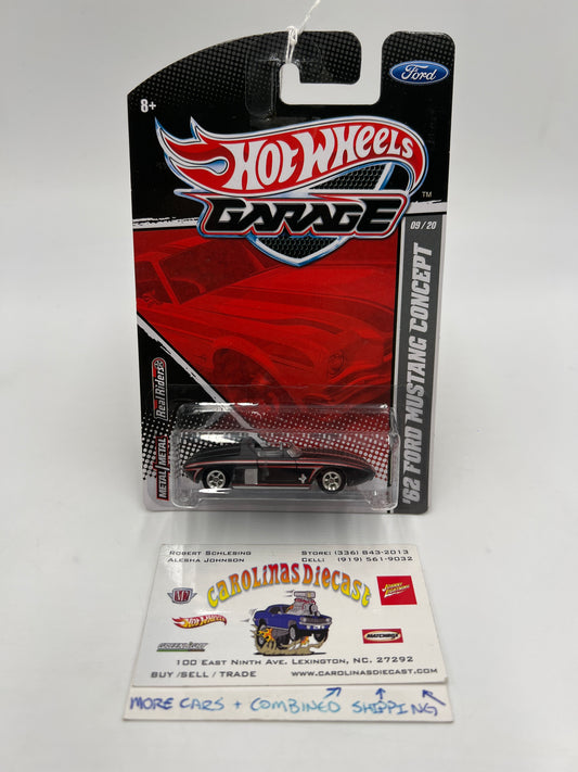 Hot Wheels Premium Garage Series #9 62 Ford Mustang Concept Black