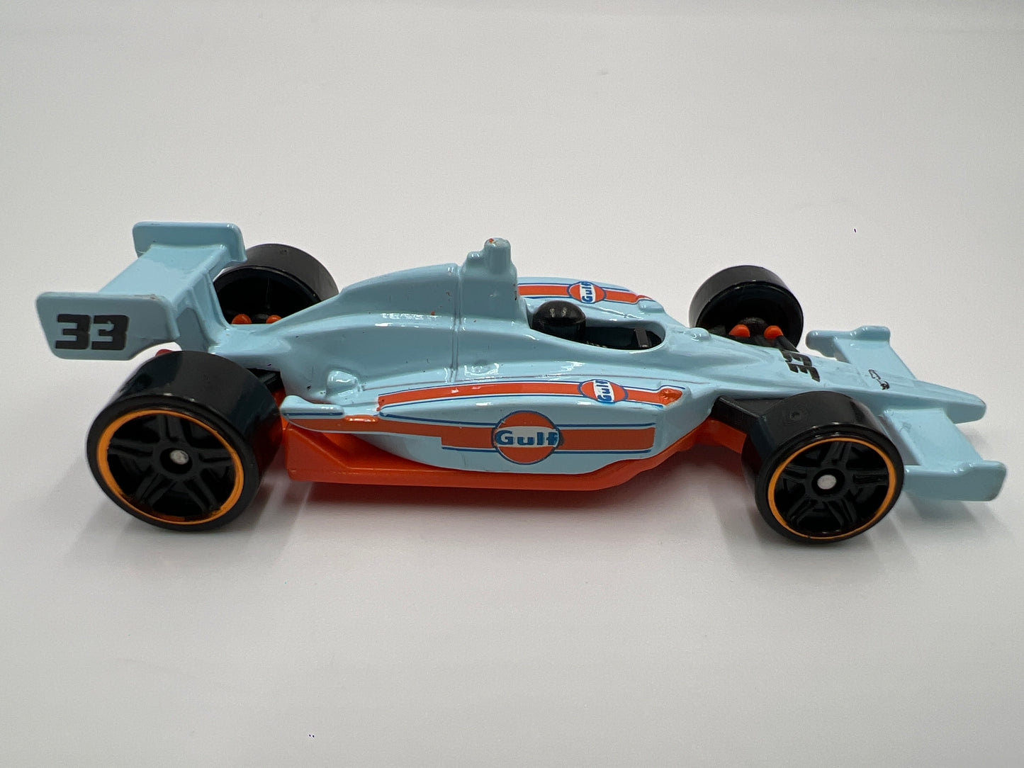 Hot Wheels 1/64 Indy 500 Oval Gulf Blue Loose
