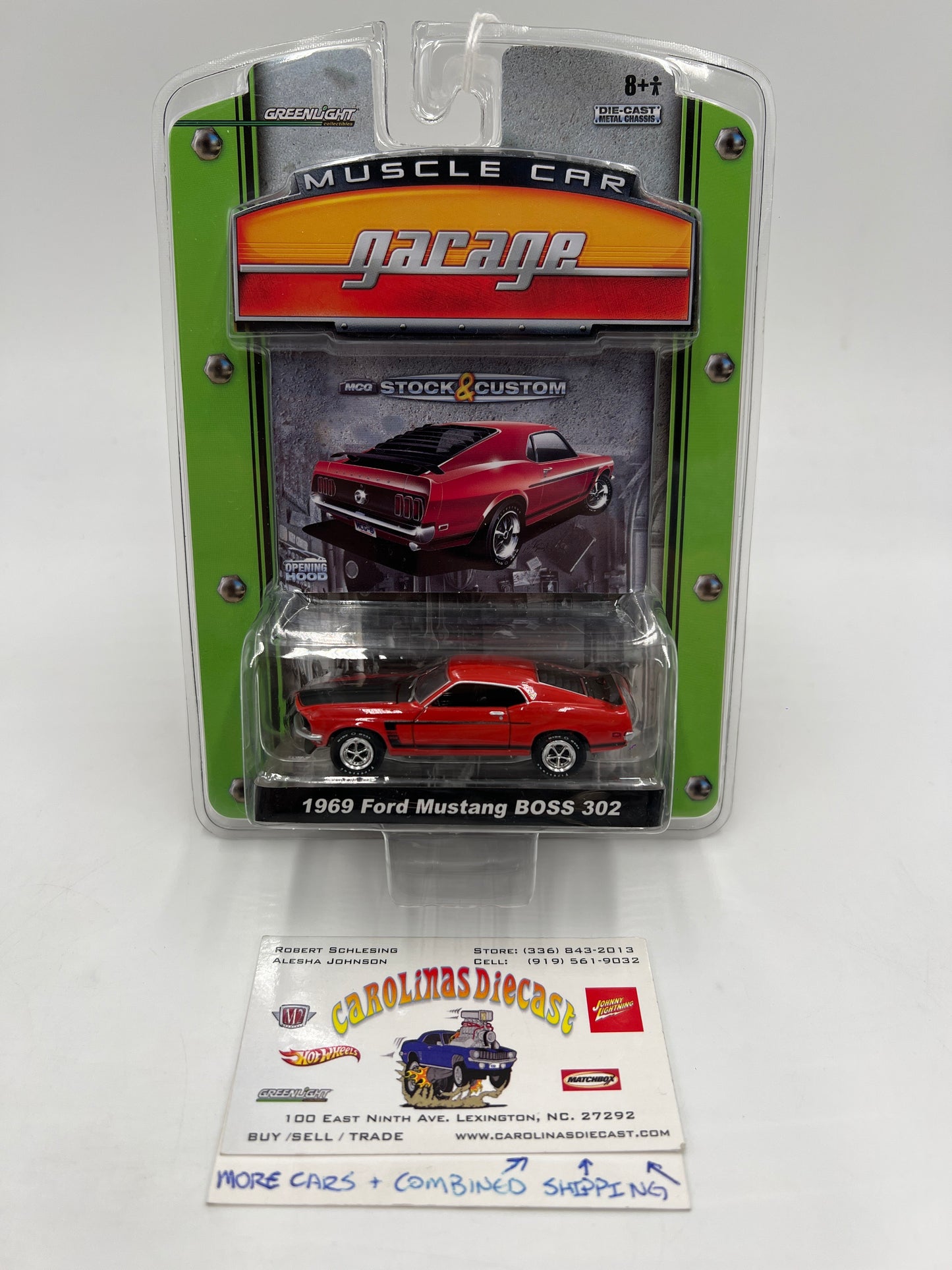 Greenlight Muscle Car Garage Series 6 1969 Ford Mustang Boss 302 Red 176C