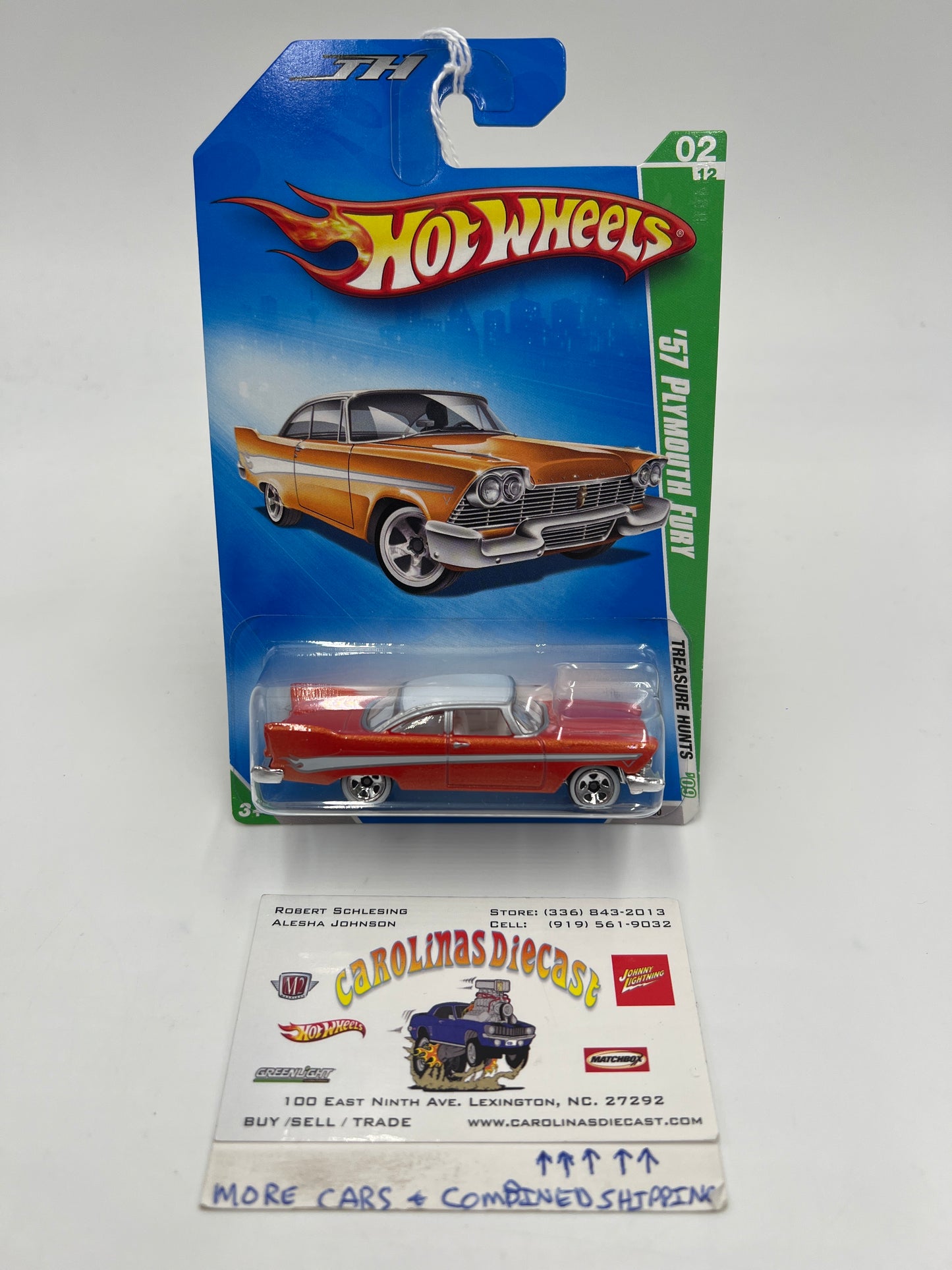 2009 Hot Wheels Treasure Hunts #44 57 Plymouth Fury Orange