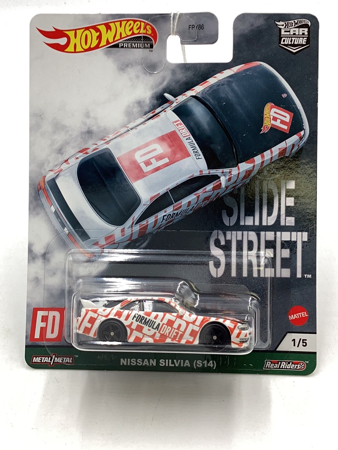 Hot wheels car culture Slide Street 1/5 Nissan Silvia (S14) 244K