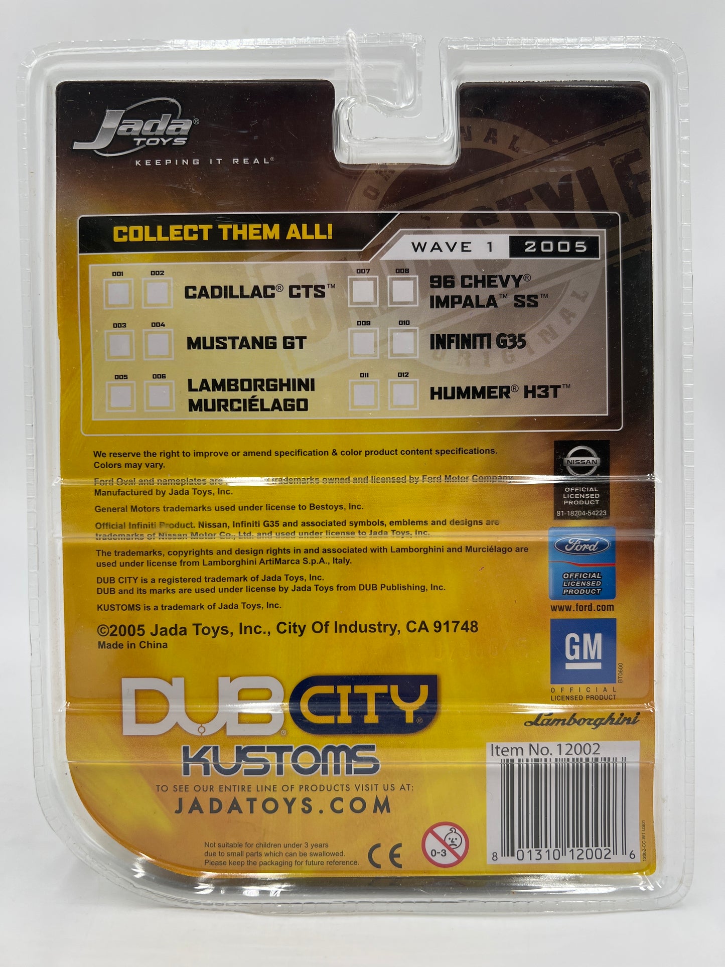 Jada Toys Dub City Kustoms Wave 1 #2 Cadillac CTS Silver/Orange VHTF