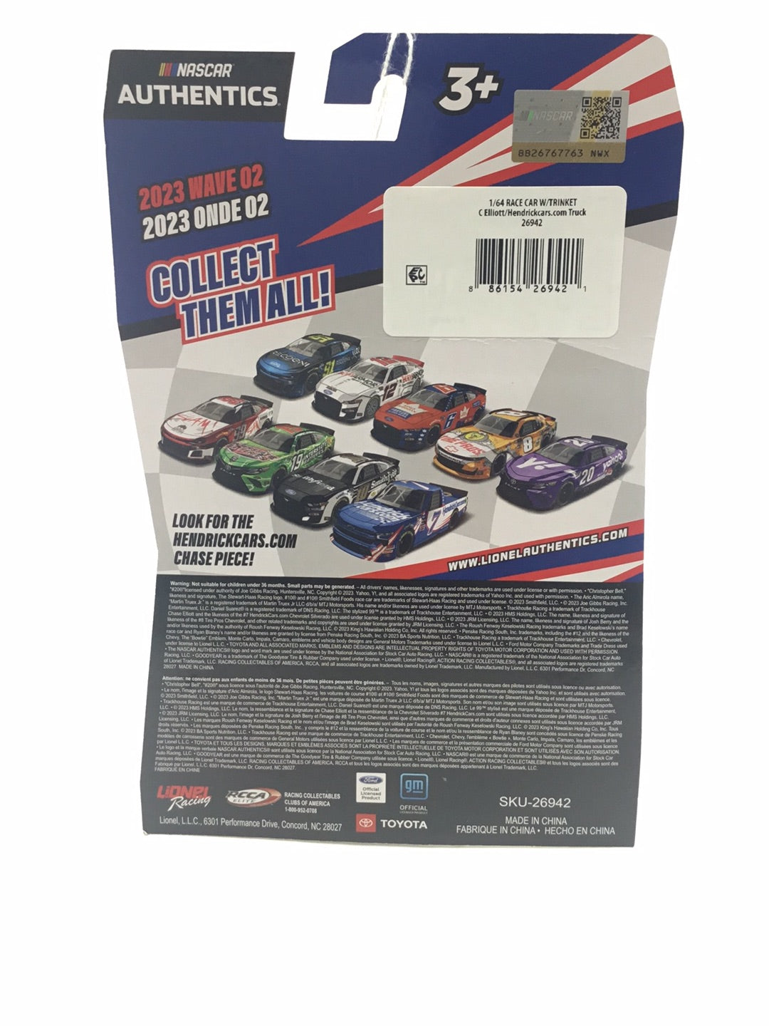 2023 nascar authentics wave 2 Chase Elliot KK4 carolinasdiecast