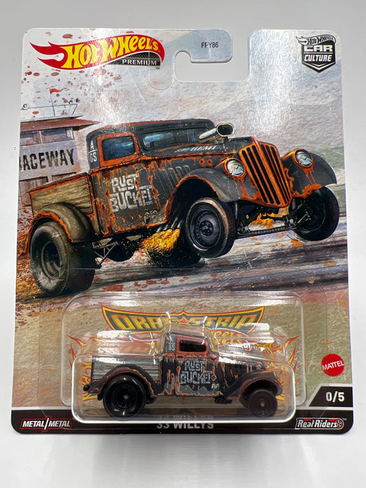Hot Wheels Premium Car Culture Drag Strip Demons CHASE #0 33 Willys W/Protector