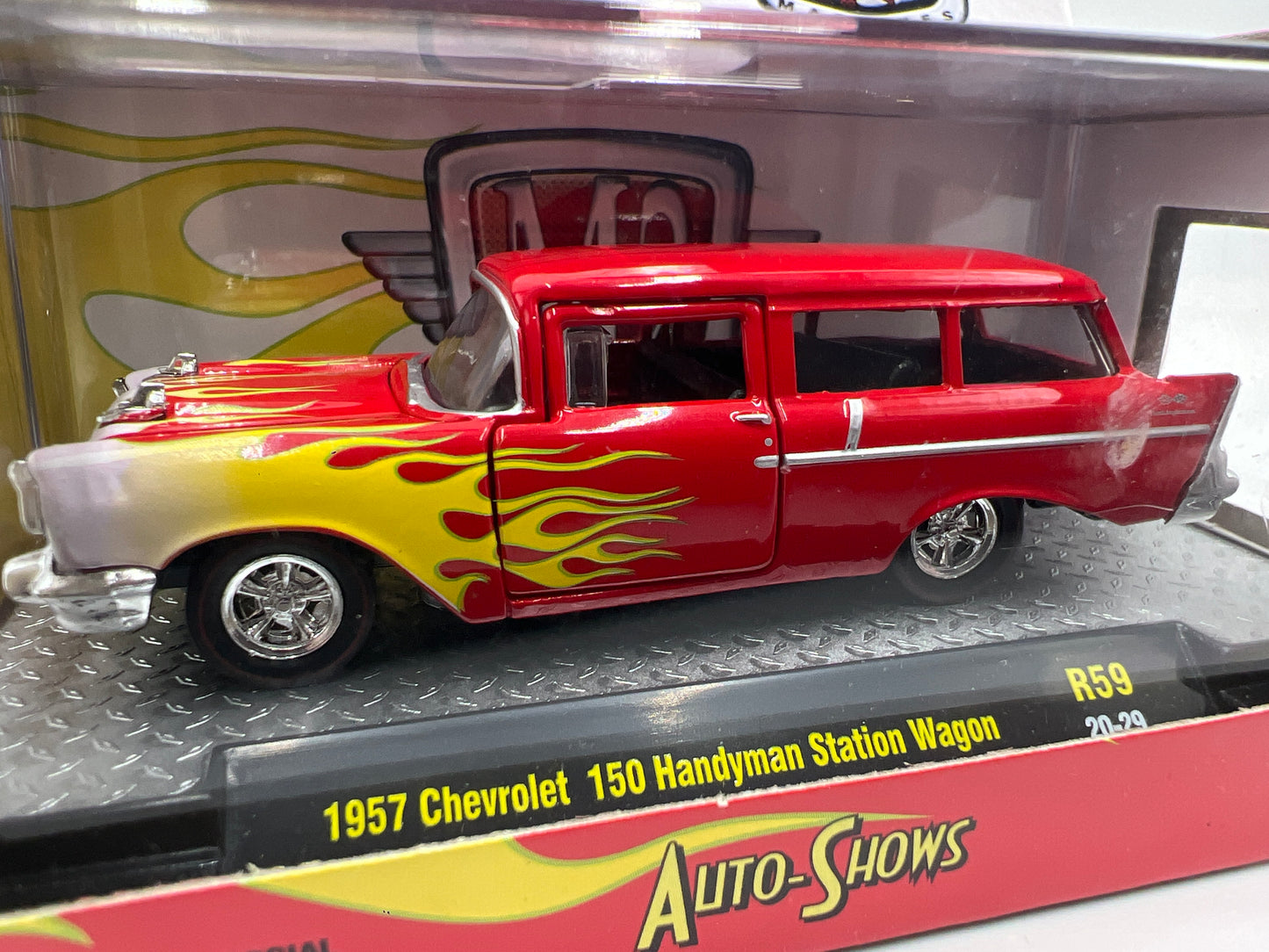 M2 Machines Auto-Shows 1957 Chevrolet 150 Handyman Station Wagon Red R59