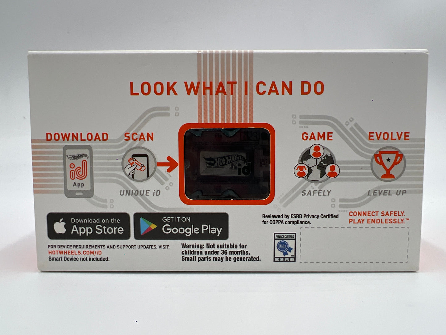 Hot Wheels iD Batman Series 1 #4 Arkham Knight Batmobile Light Blue Sealed