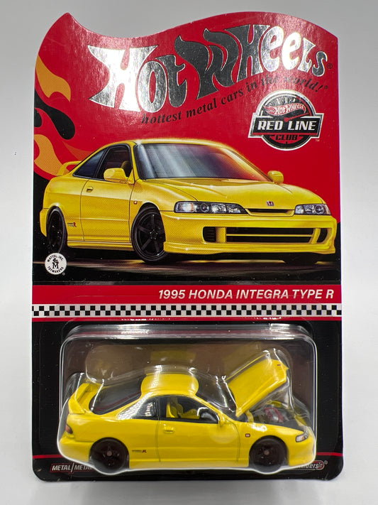 Hot Wheels RLC 1995 Honda Integra Type R Yellow W/Protector