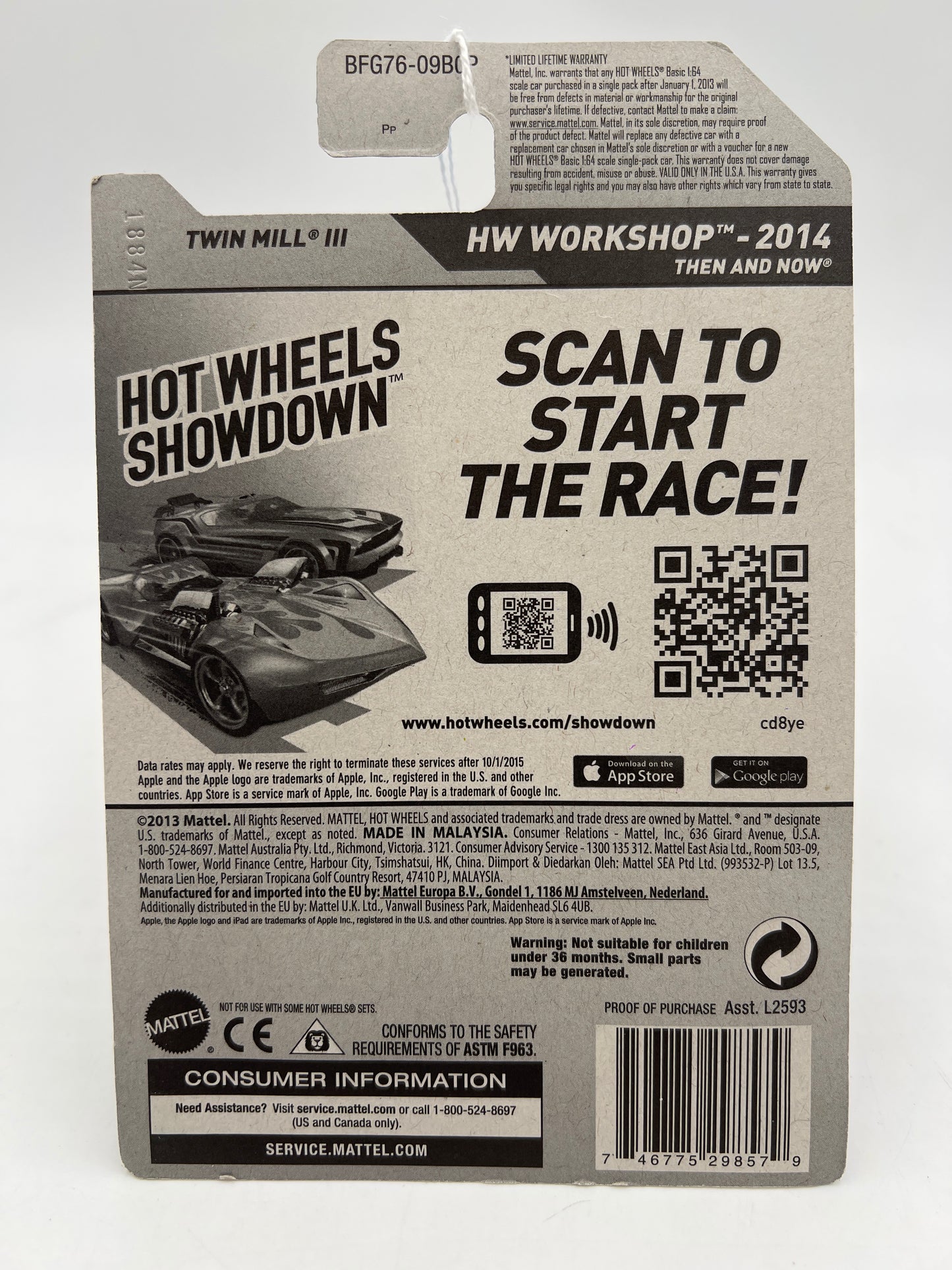 2014 Hot Wheels Workshop #226 Twin Mill III Red 59A