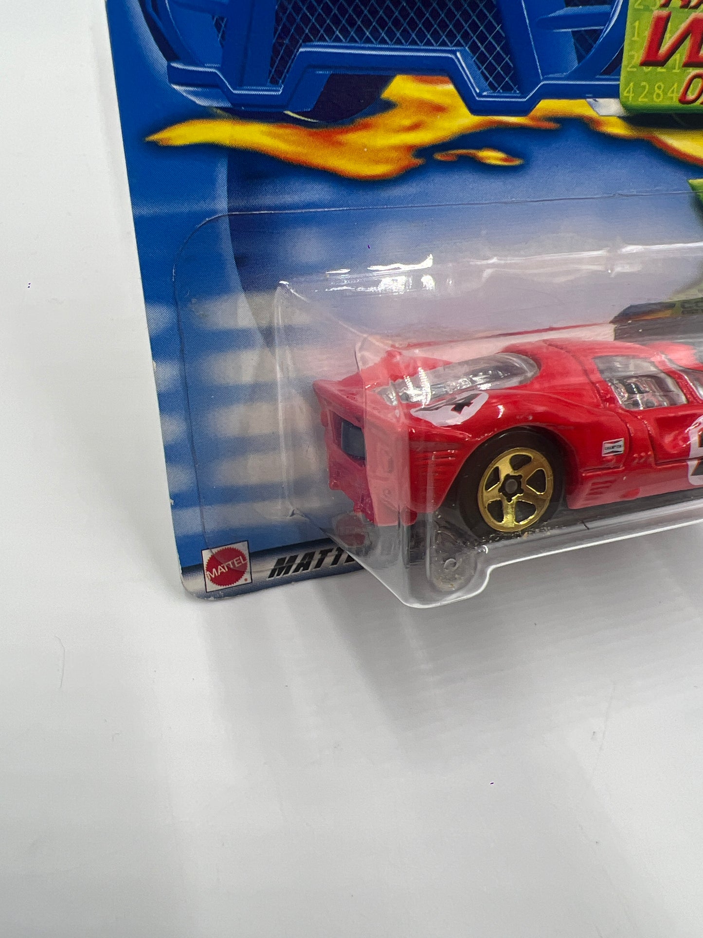 2002 Hot Wheels First Editions #025 Ferrari P4 Red *Card Stains Back*