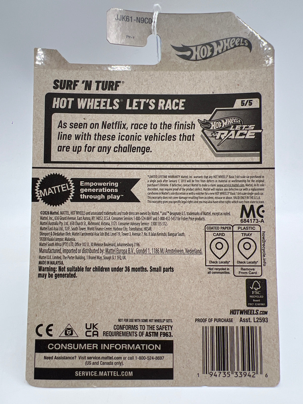 2026 Hot Wheels P Case #240 Surf N Turf Blue