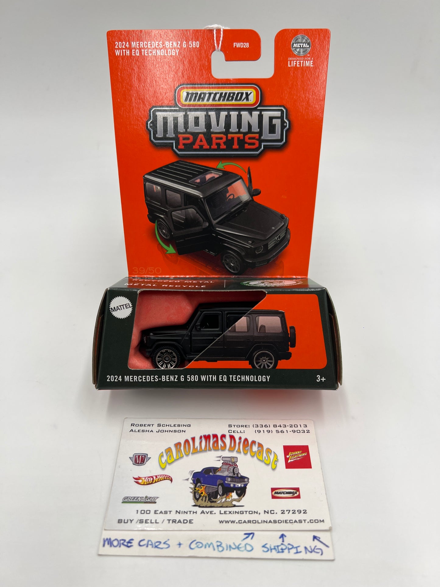2025 Matchbox Moving Parts #39 2024 Mercedes-Benz G 580 With EQ Technology Black 162D