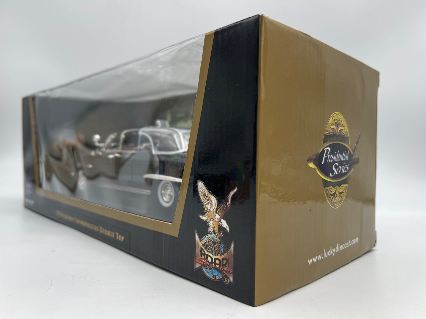 Road Signature 1/24 Scale Presidential Series 1950 Lincoln Cosmopolitan Bubble Top Black