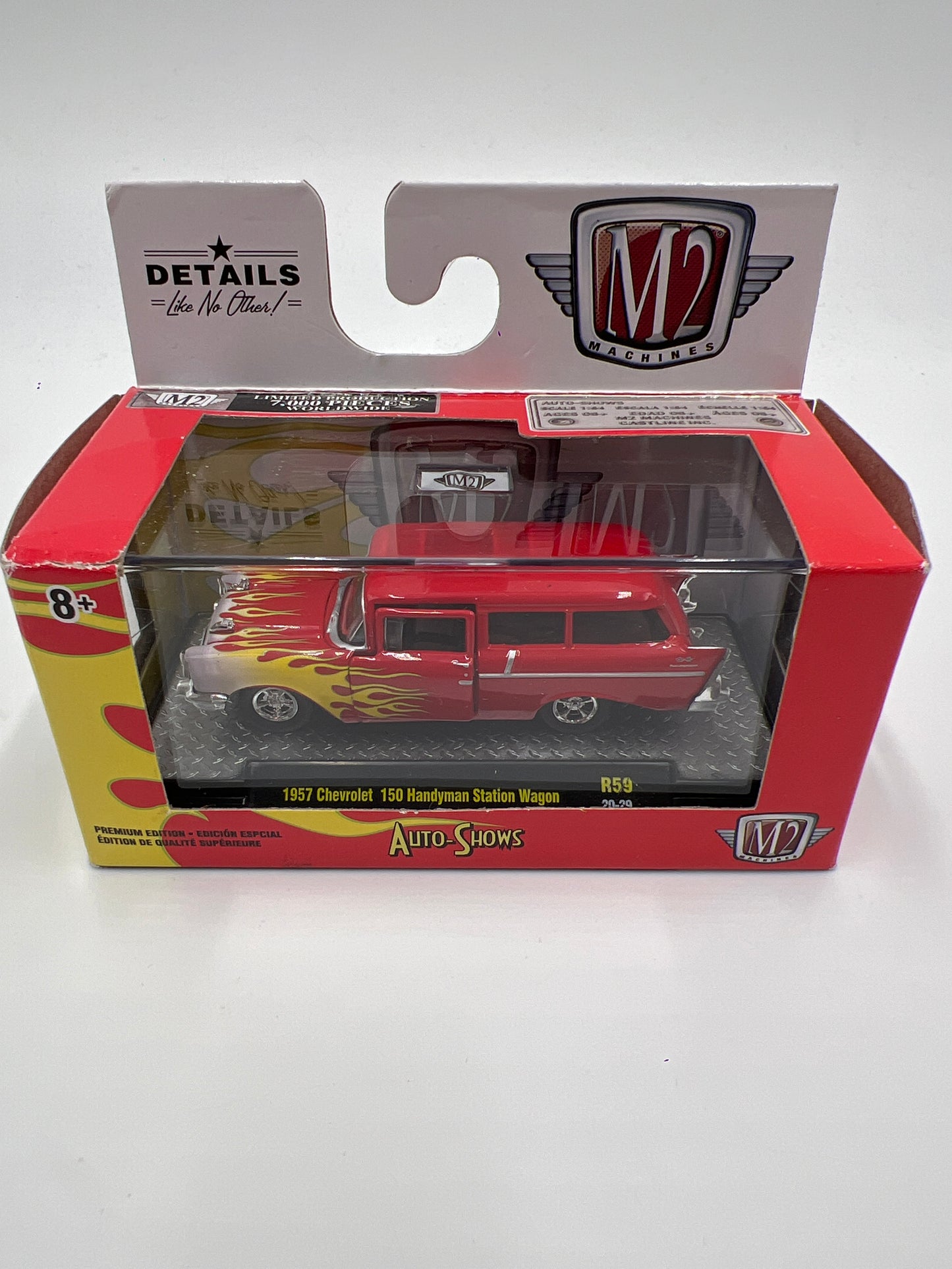 M2 Machines Auto Shows 1957 Chevrolet 150 Handyman Station Wagon Red R59
