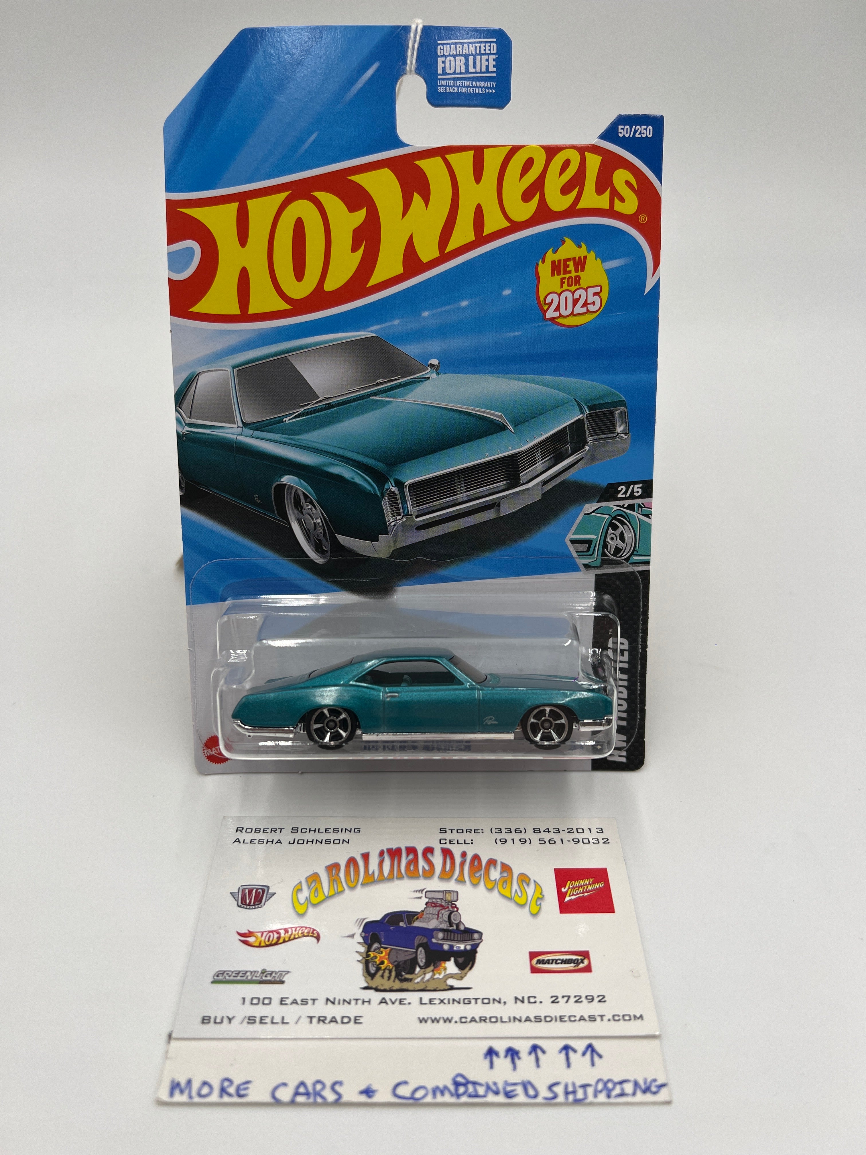 2025 Hot Wheels B Case #50 66 Buick Riviera Teal 58D