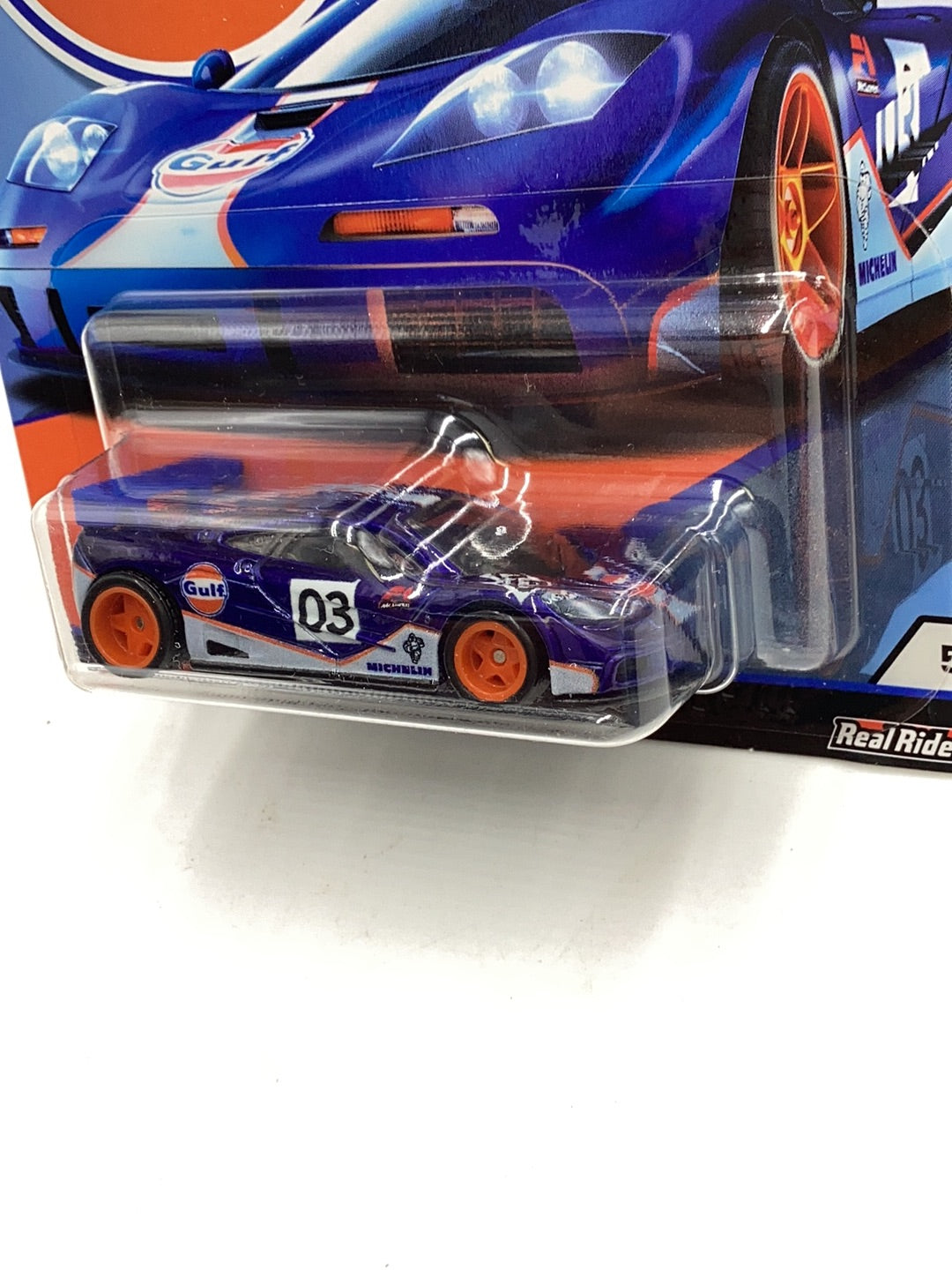 HOT WHEELS GULF McLaren F1 GTR 5/5 245A (Bad Card)