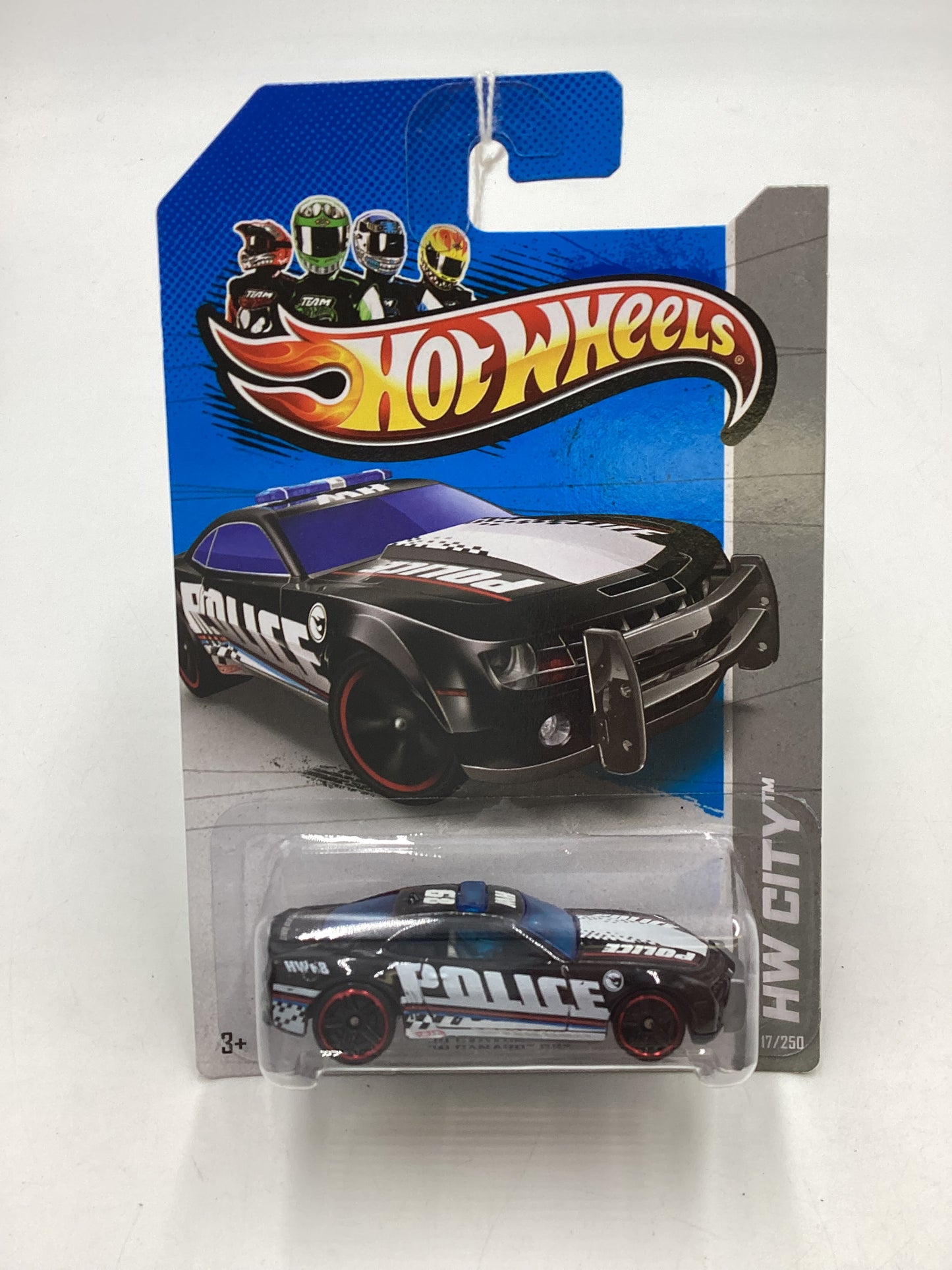 2013 Hot Wheels #17 Treasure Hunt 10 Camaro SS Police Black 275H